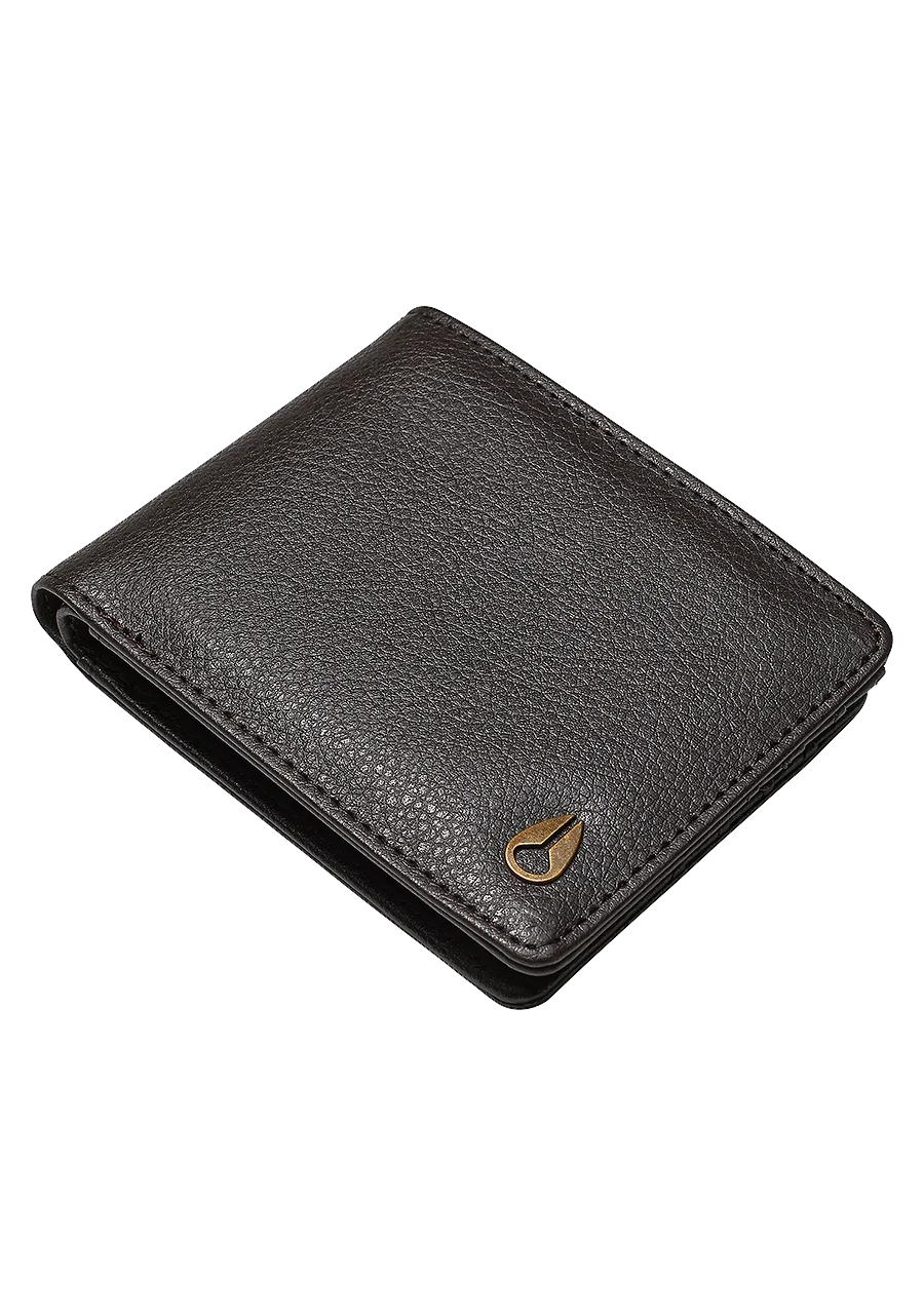 Pass Vegan Leather Wallet - Brown