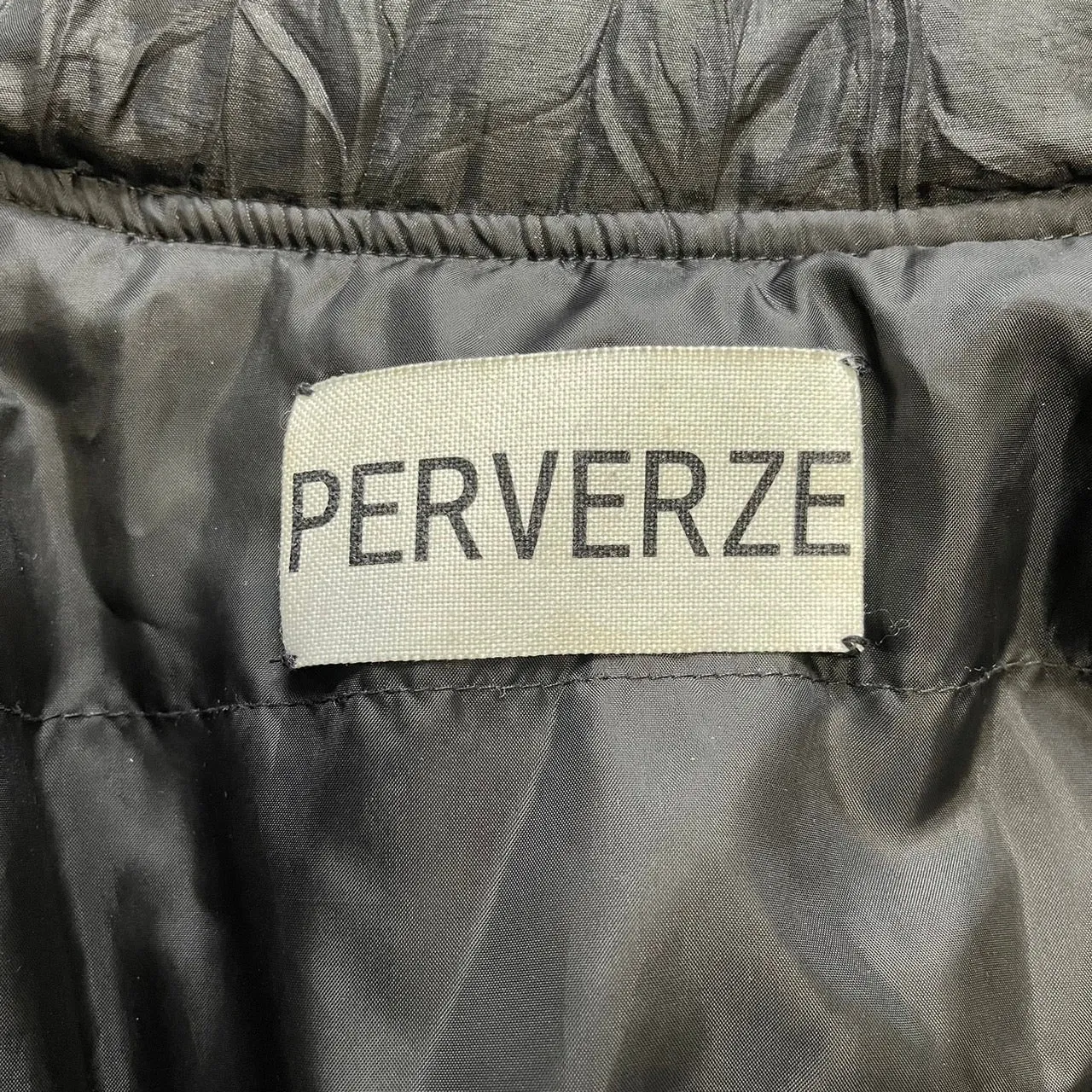 PERVERZE パーバーズ 17AW Wrinkle Wide Down Coat ダウンジャケット