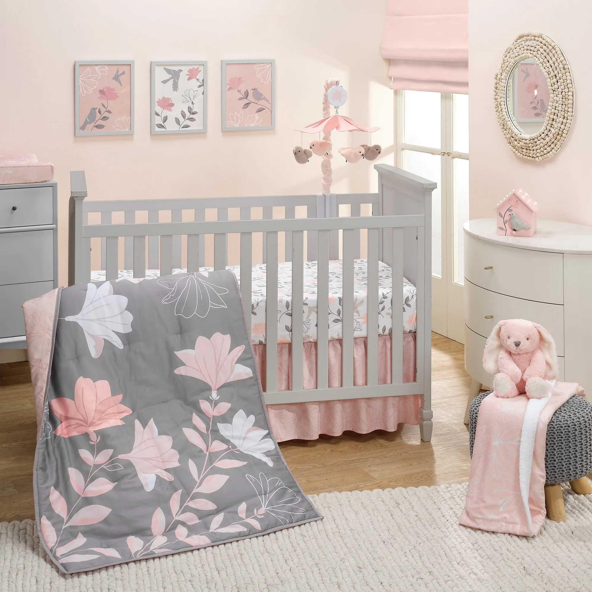 Petals 3-Piece Crib Bedding Set