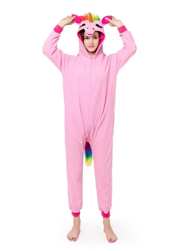 PINK ANIMAL CARTOON PAJAMA HORN POWDER TIANMA UNICORN