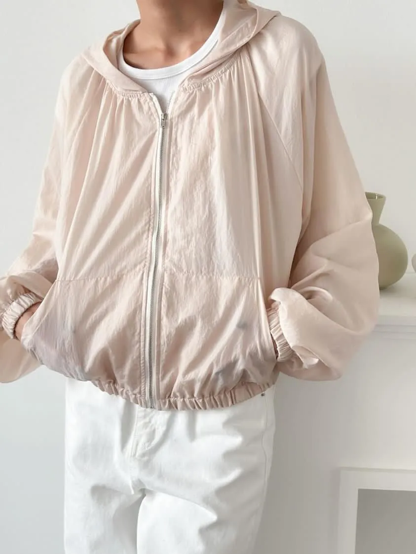 Pink/Gray lightweight foodie jacket