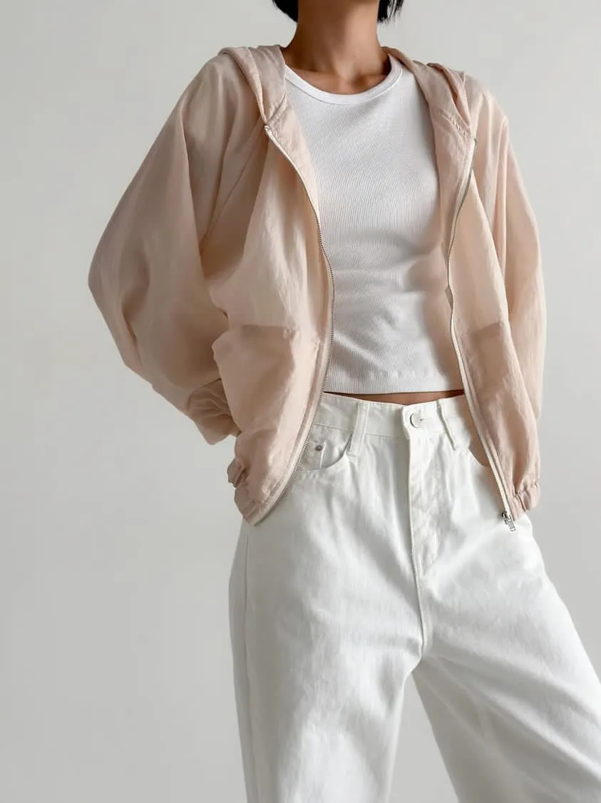 Pink/Gray lightweight foodie jacket