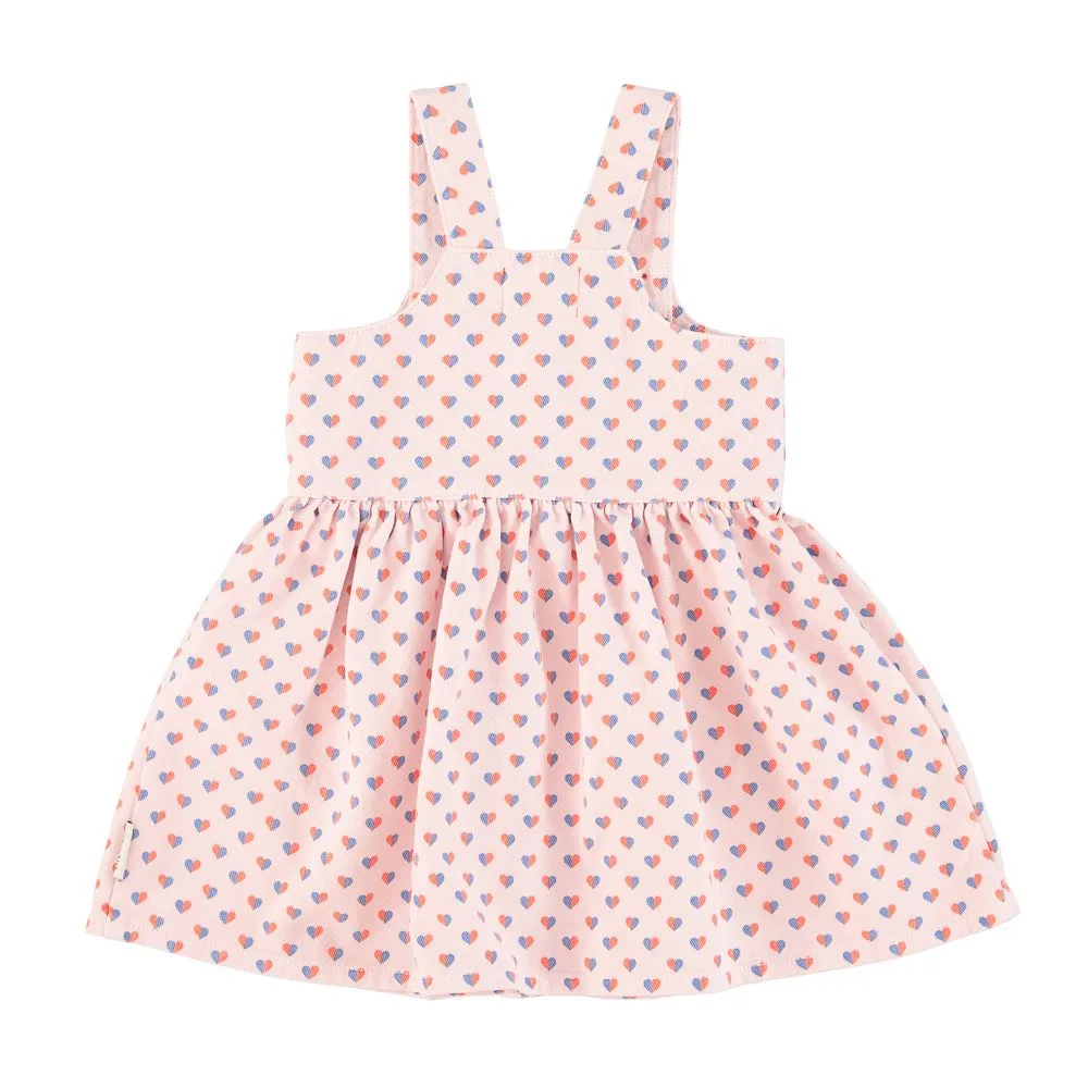 PIUPIUCHICK LIGHT PINK W/ HEARTS JUMPER