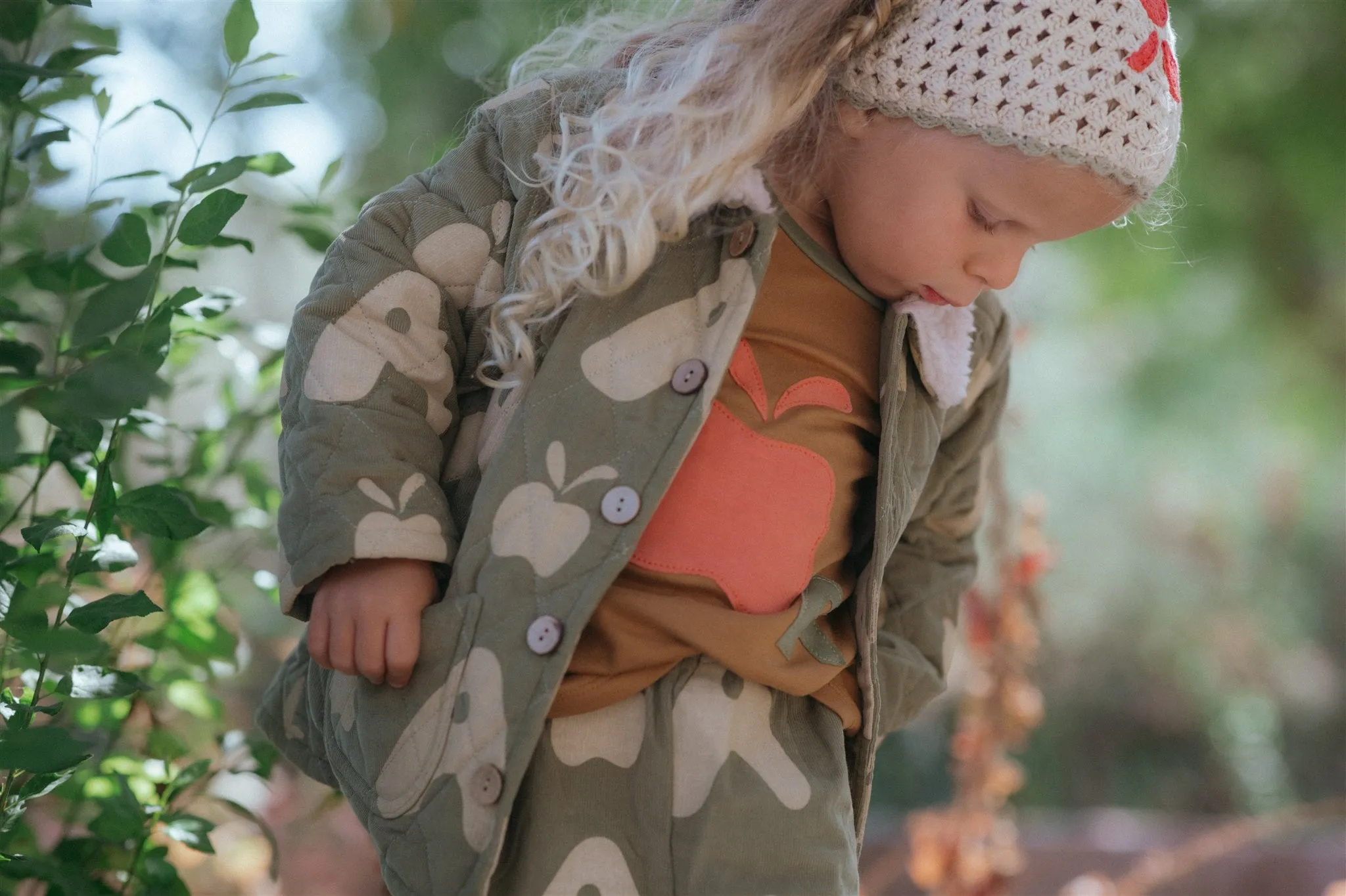 Quilted Jacket - Olive Apple