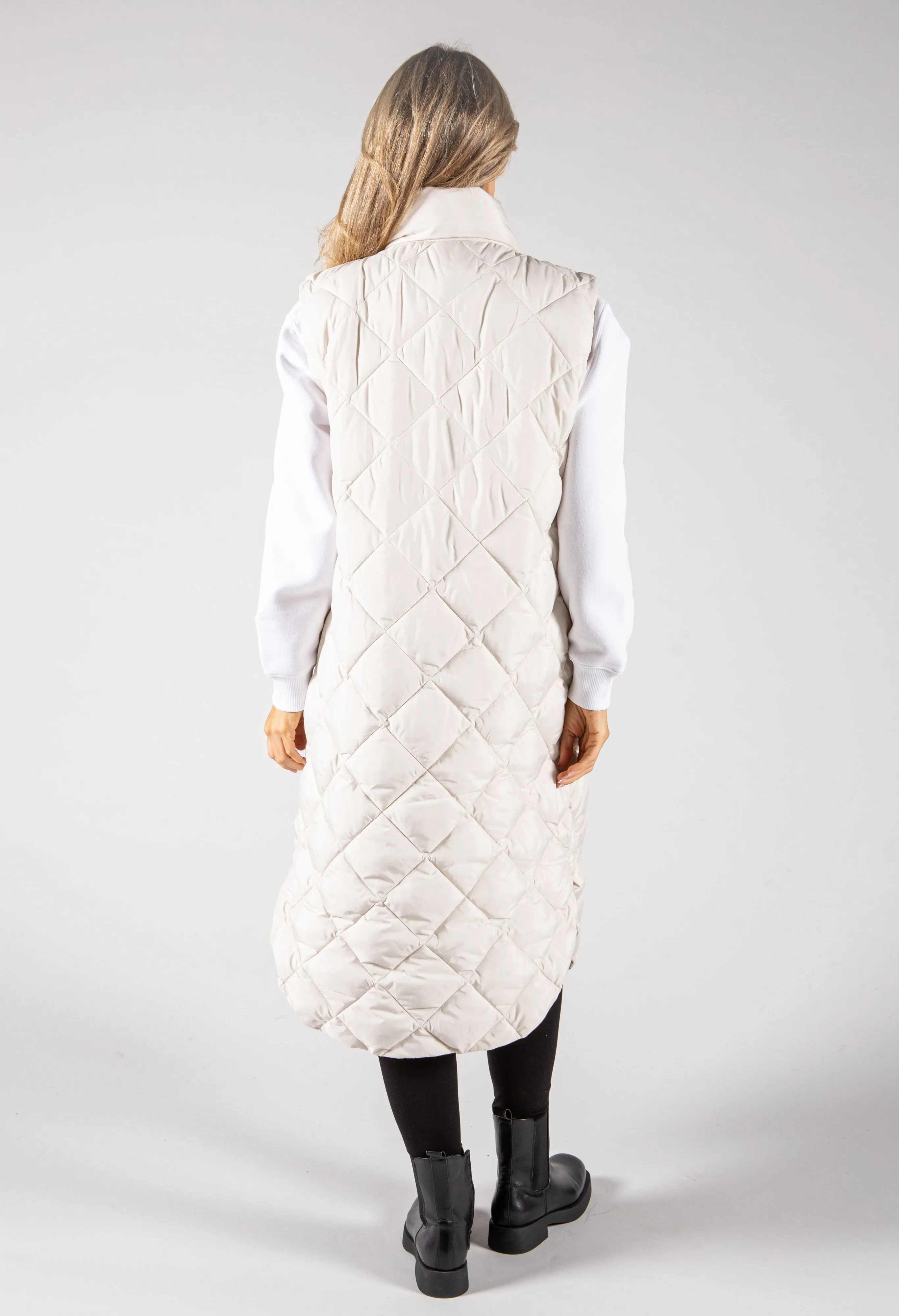 Quilted Longline Gilet