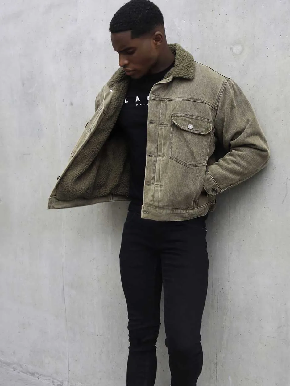 Rapha Denim Jacket - Army Green