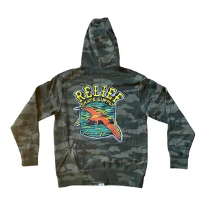 Relief Mallard Camo Zip Hoodie Lightweight