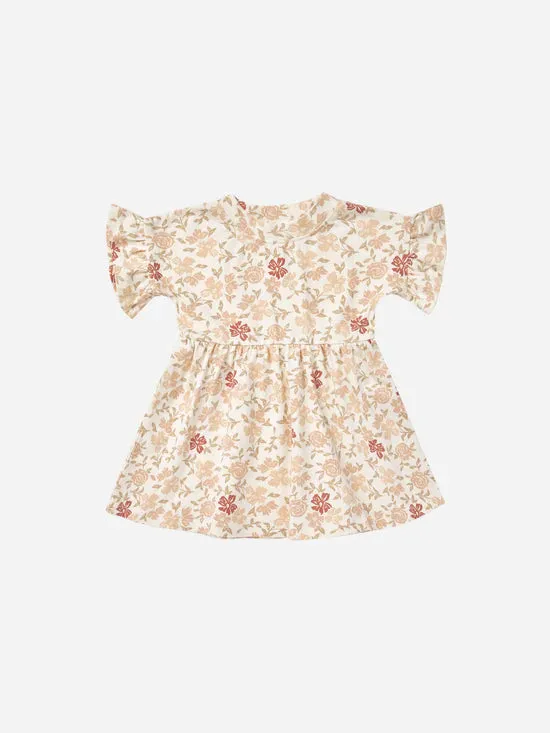 Rylee and Cru Babydoll Dress - Pink Floral