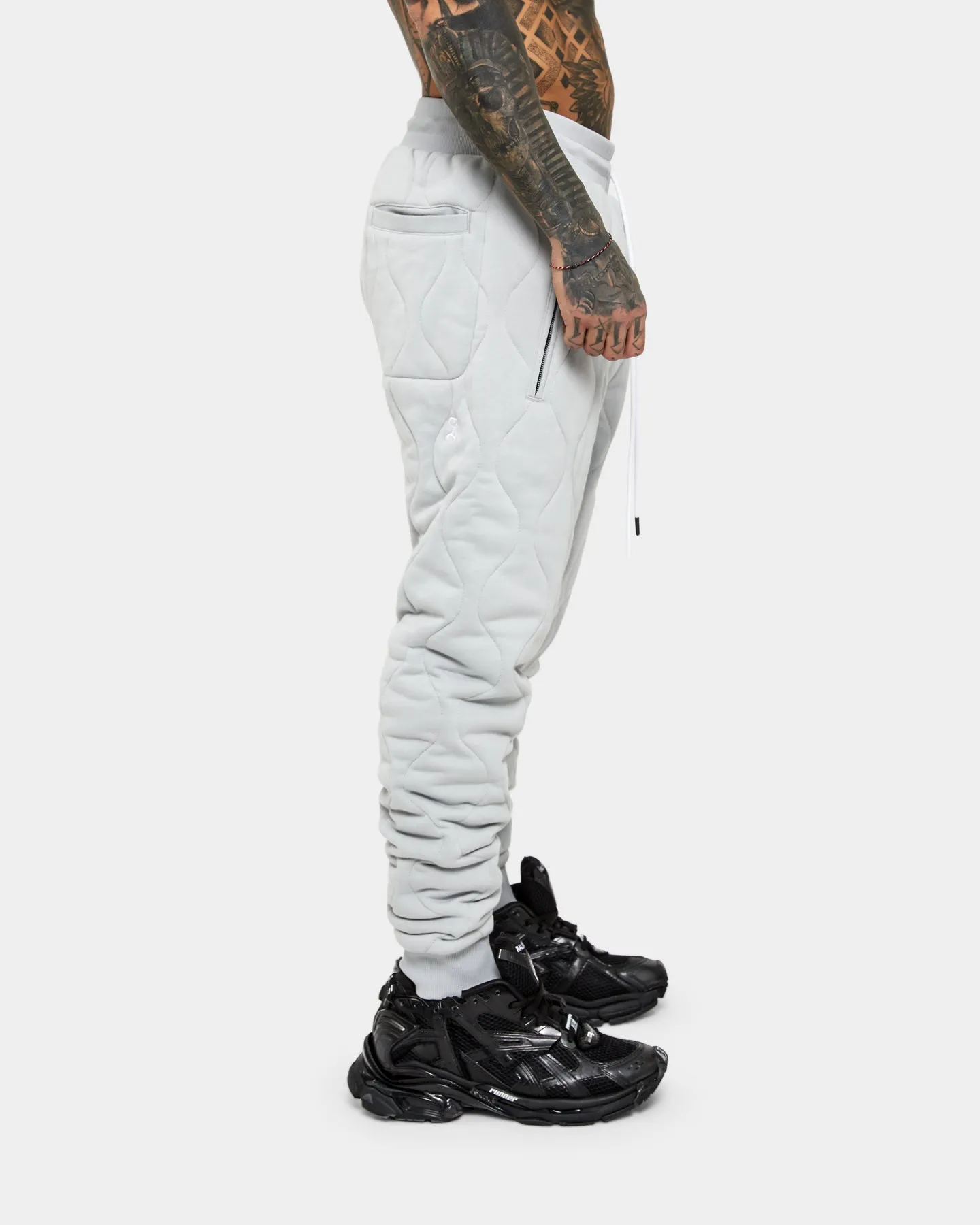 Saint Morta Lover Quilted Sweat Pants Grey