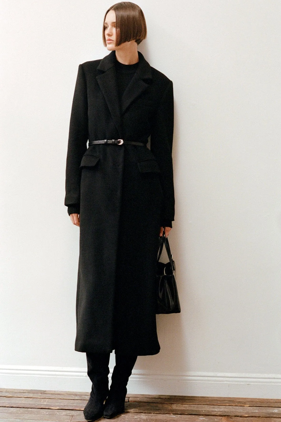 SANZA COAT | BLACK