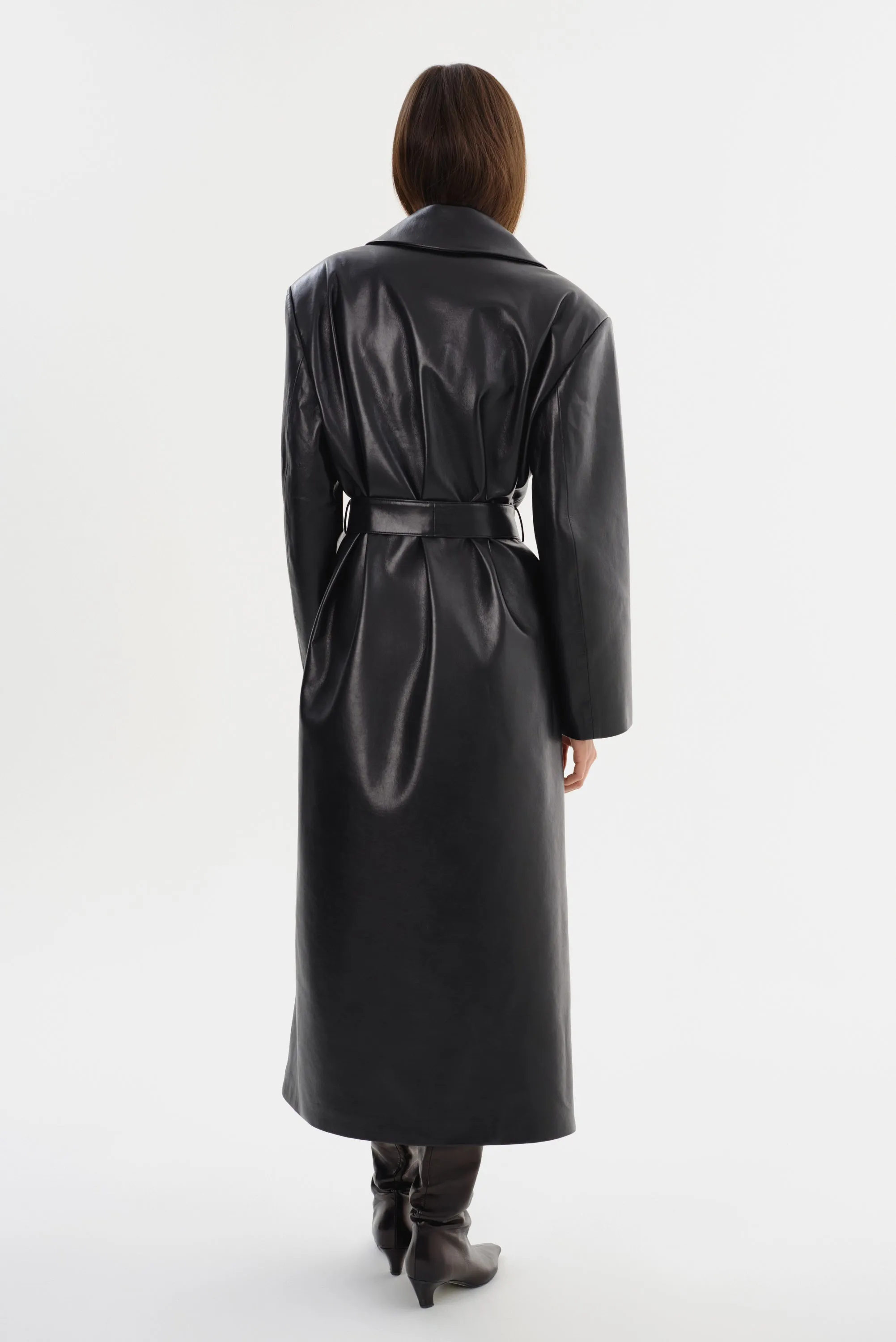 SARITA | Recycled Leather Maxi Coat