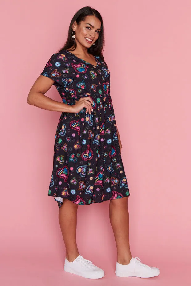 Savannah Paisley Hearts Dress