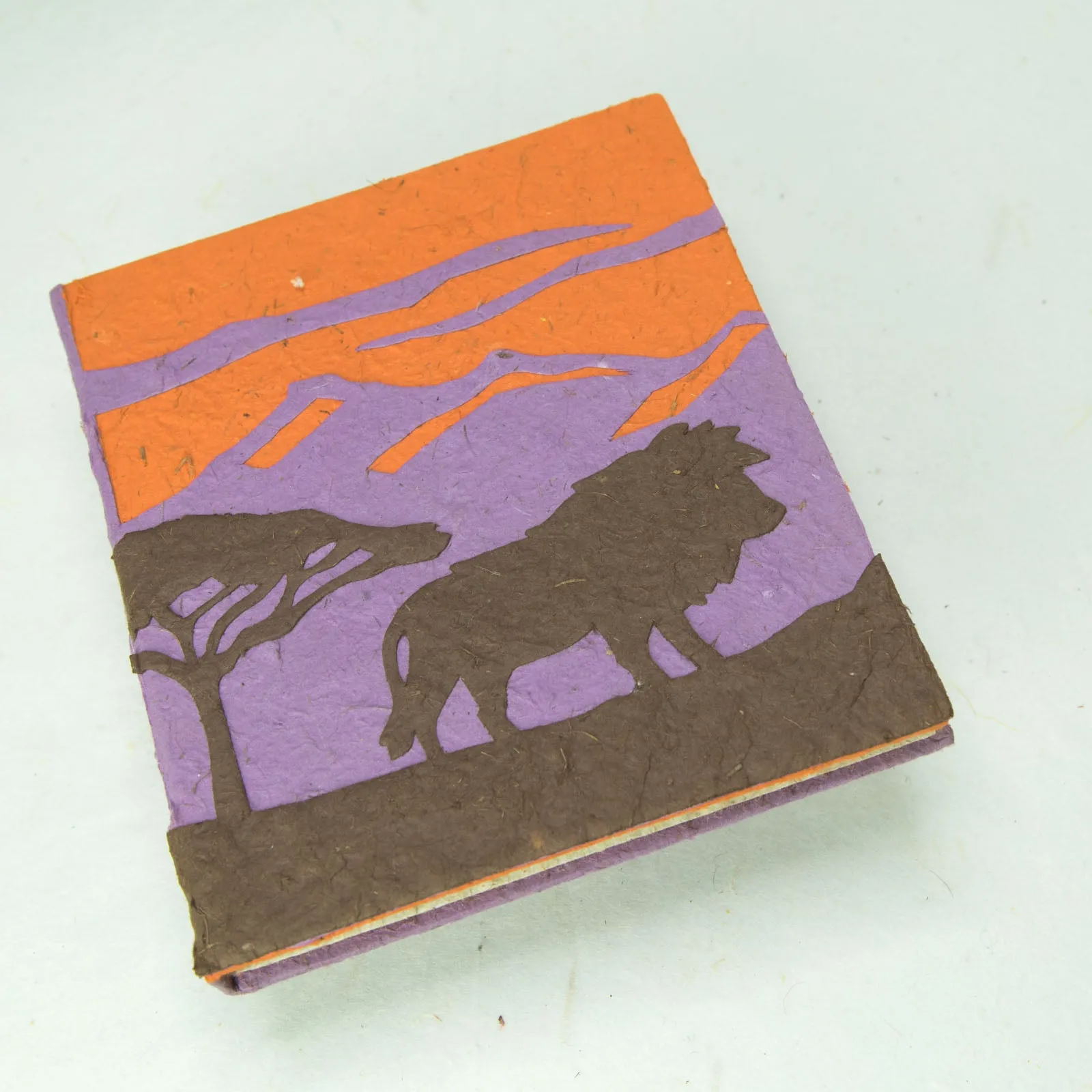 Savannah Sunset - Lion - Purple - Eco-friendly Journal