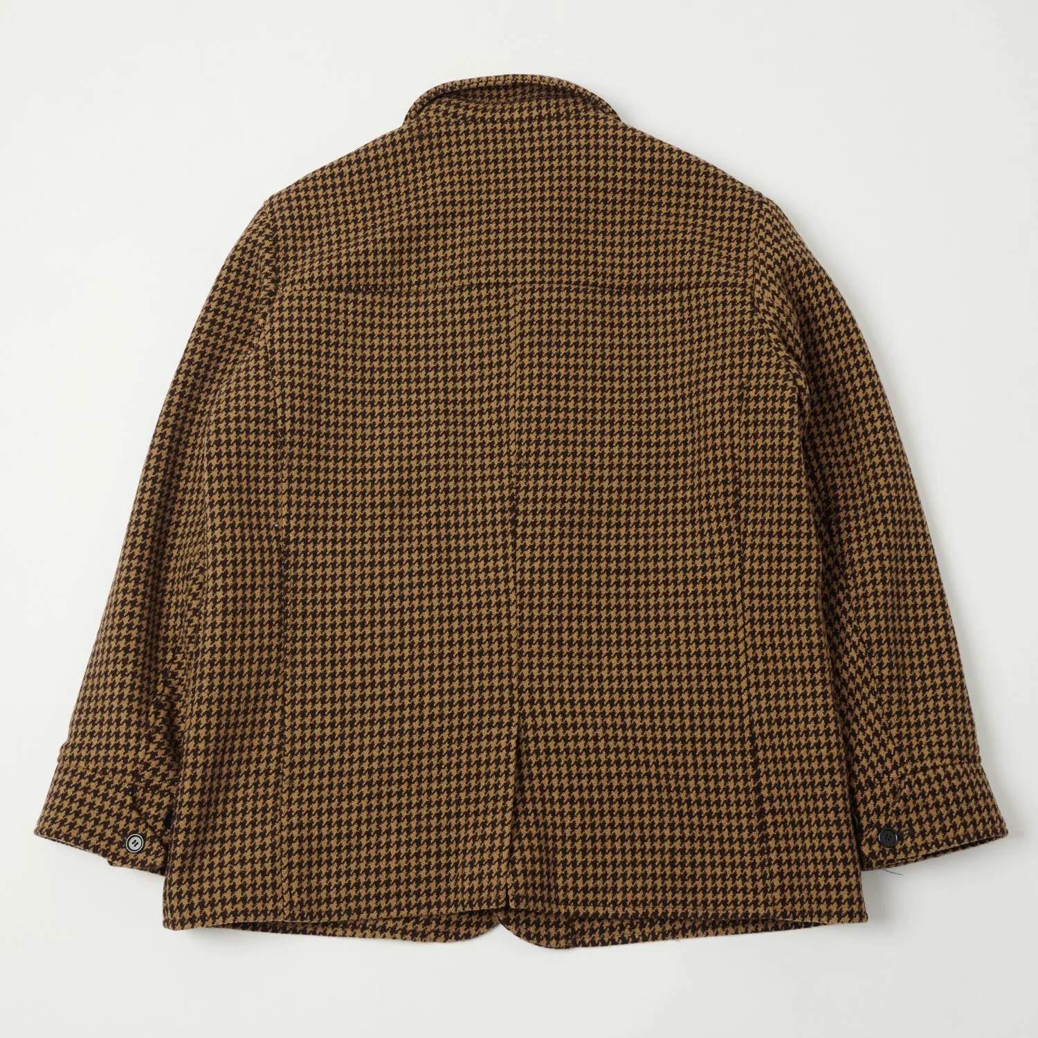 Shangri-La Heritage 'Enzo' Wool Car Coat - Gold Pied De Poule