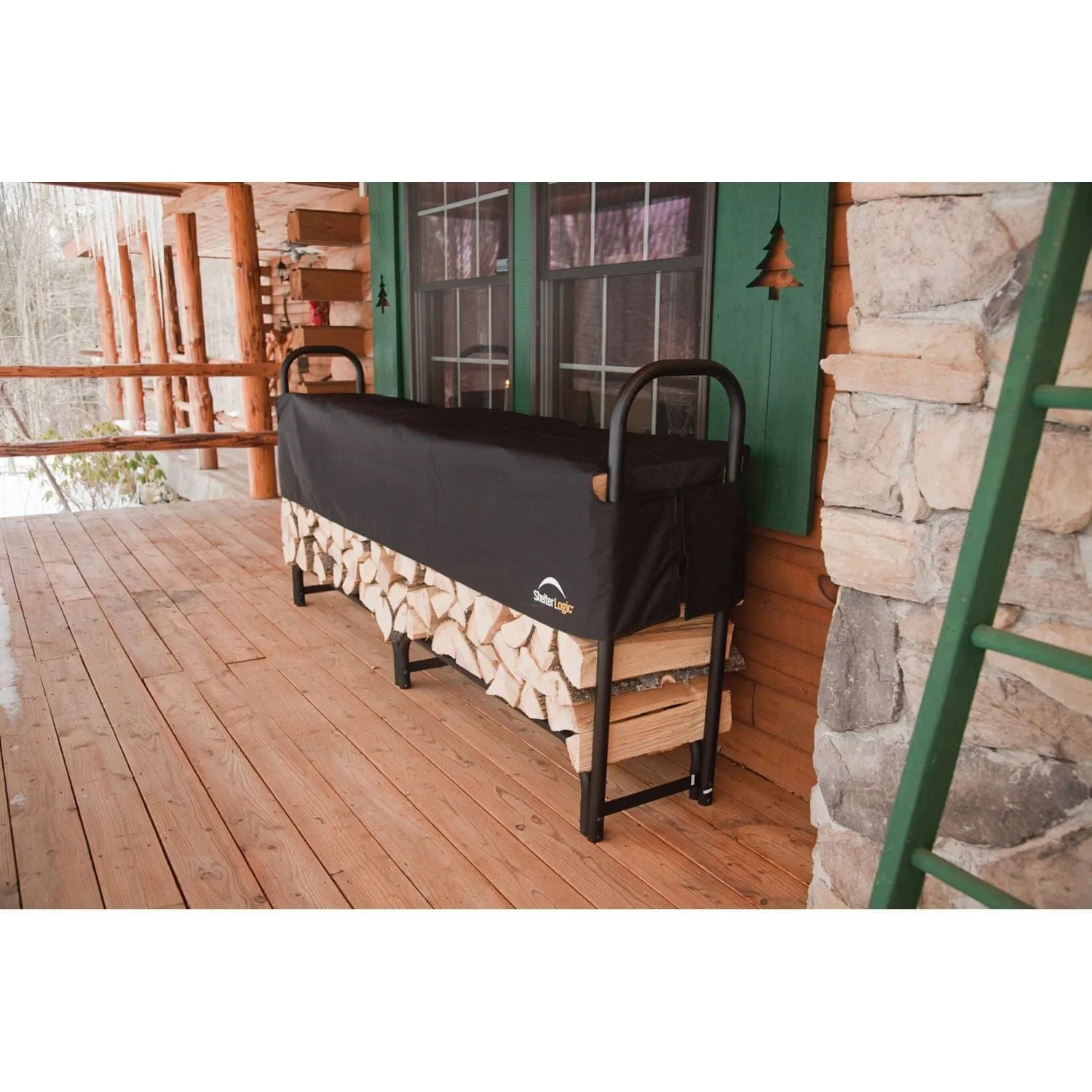 ShelterLogic | Heavy Duty Firewood Rack 8 ft. With Cover