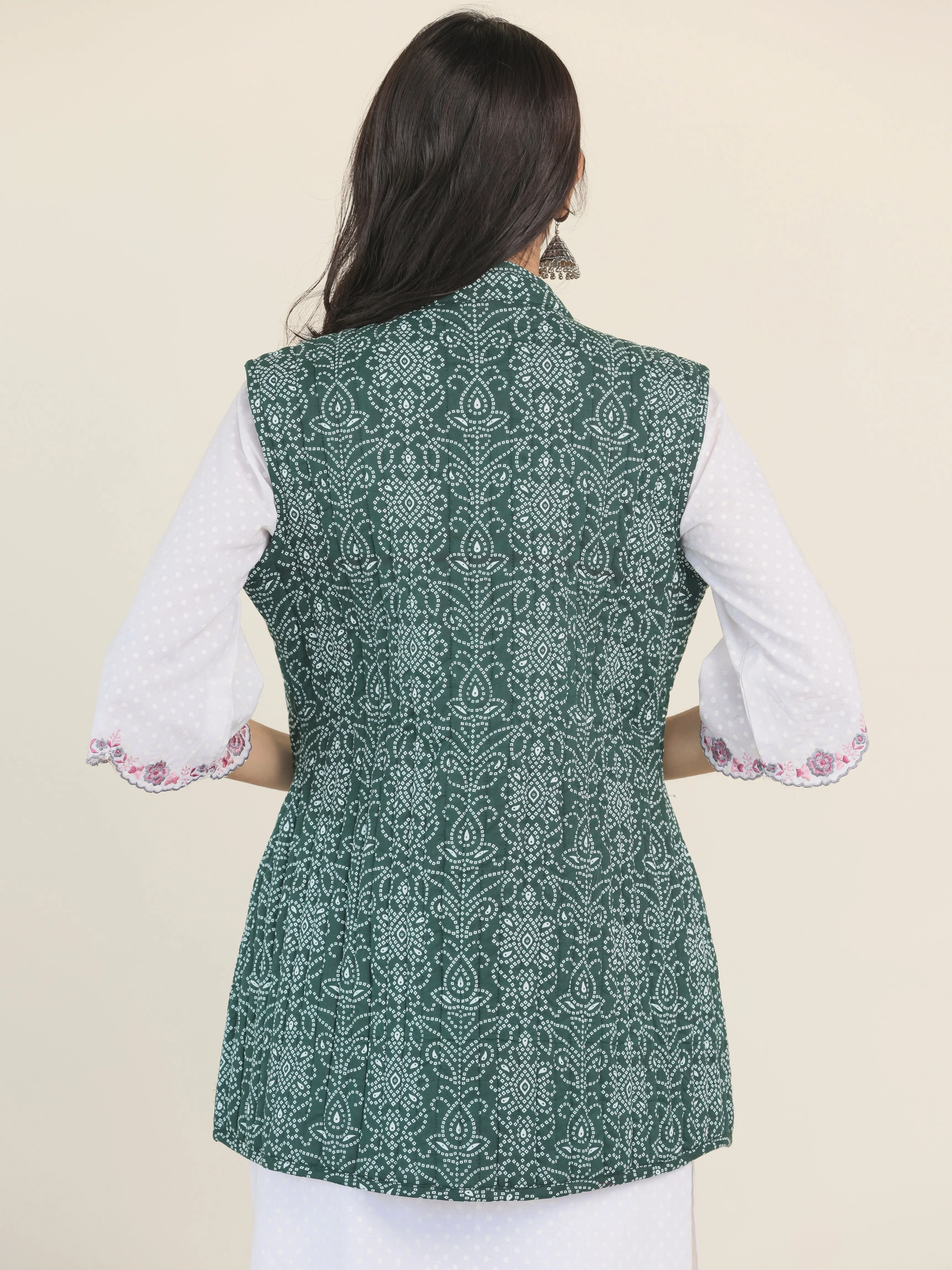 Shishir Sanjh Quilted Reversible Sleeveless Jacket