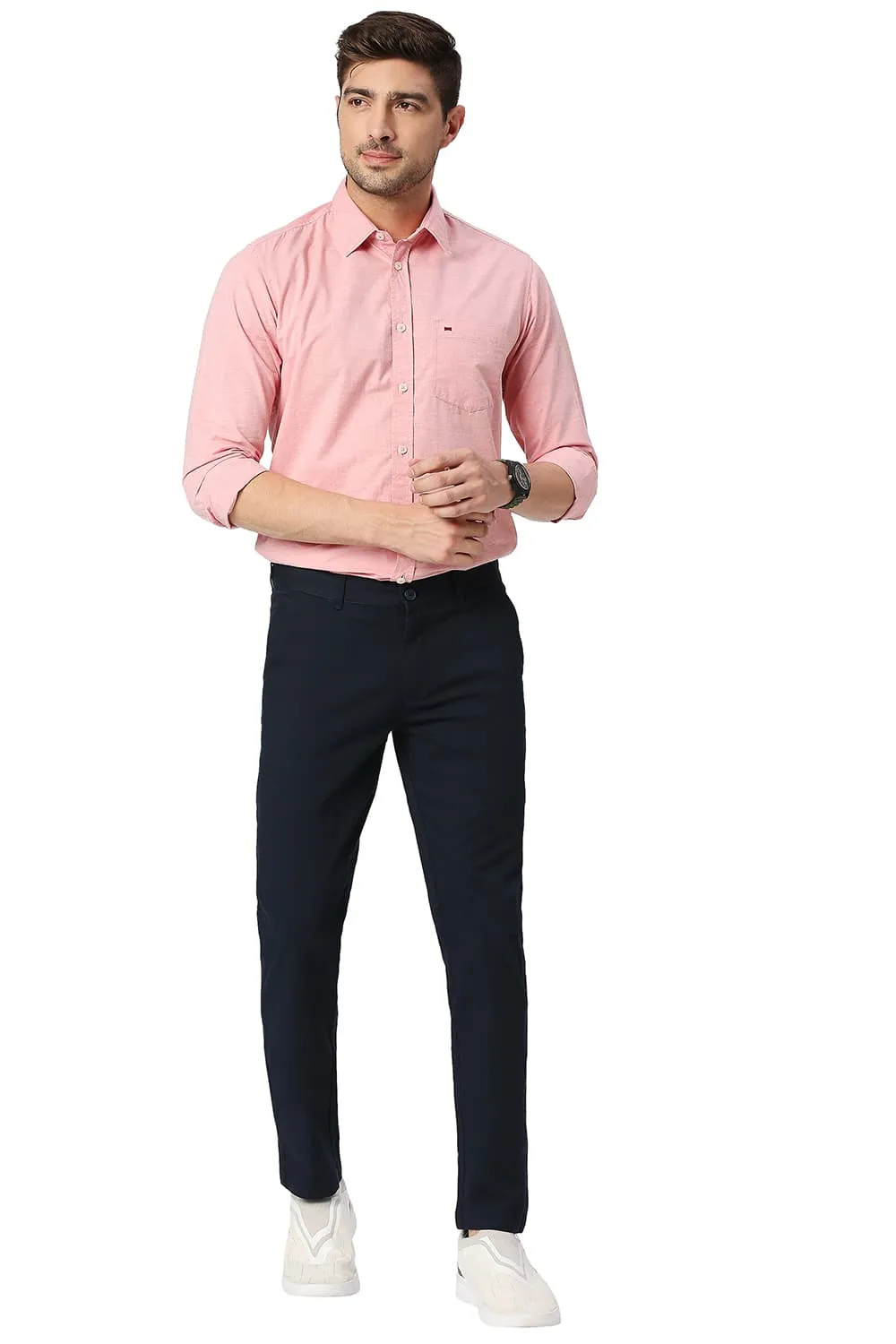 Skinny Fit Cotton Stretch Trousers