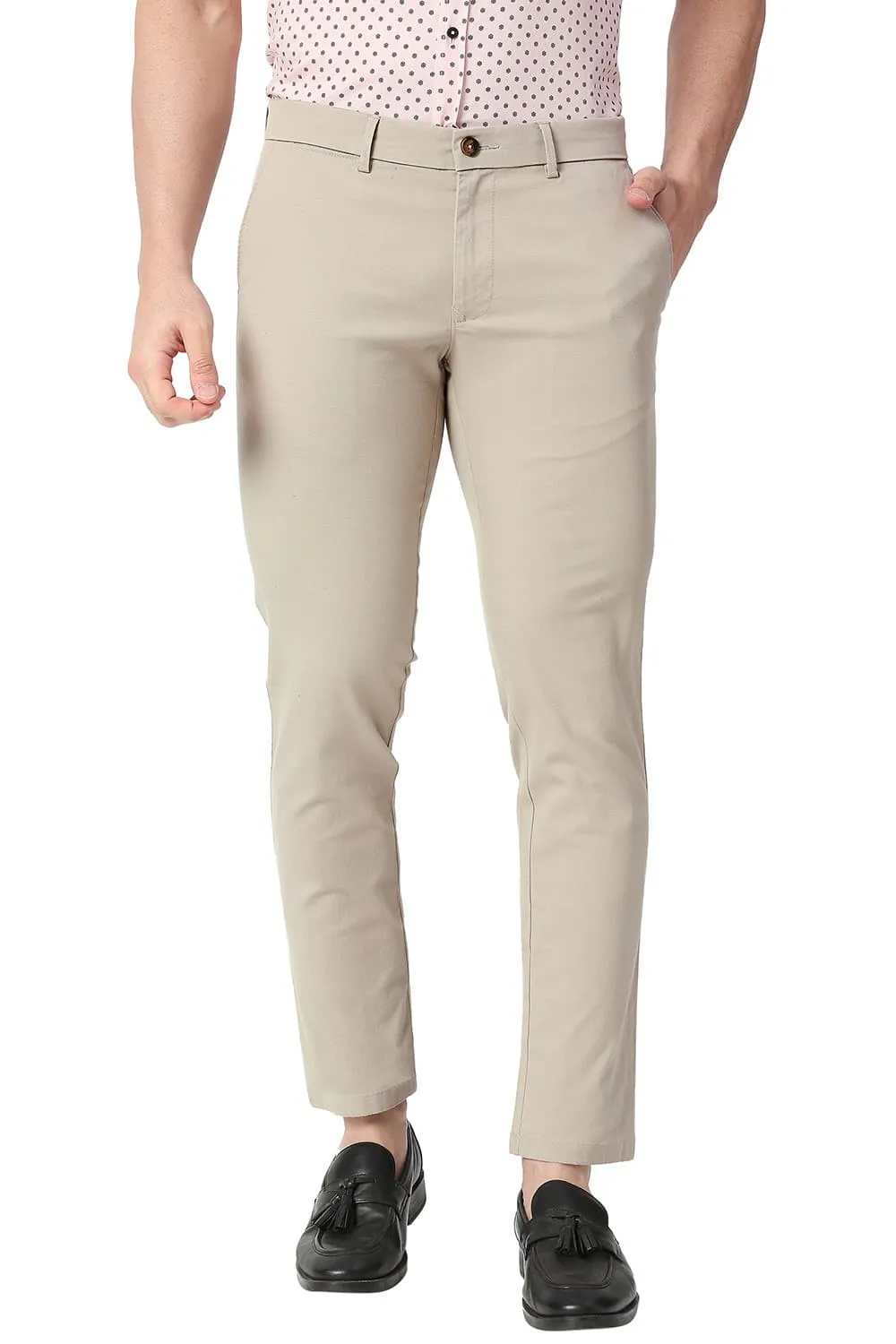 Skinny Fit Cotton Stretch Trousers