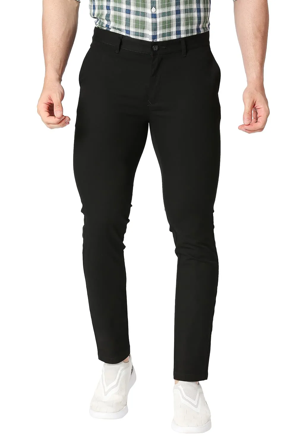 Skinny Fit Cotton Stretch Trousers