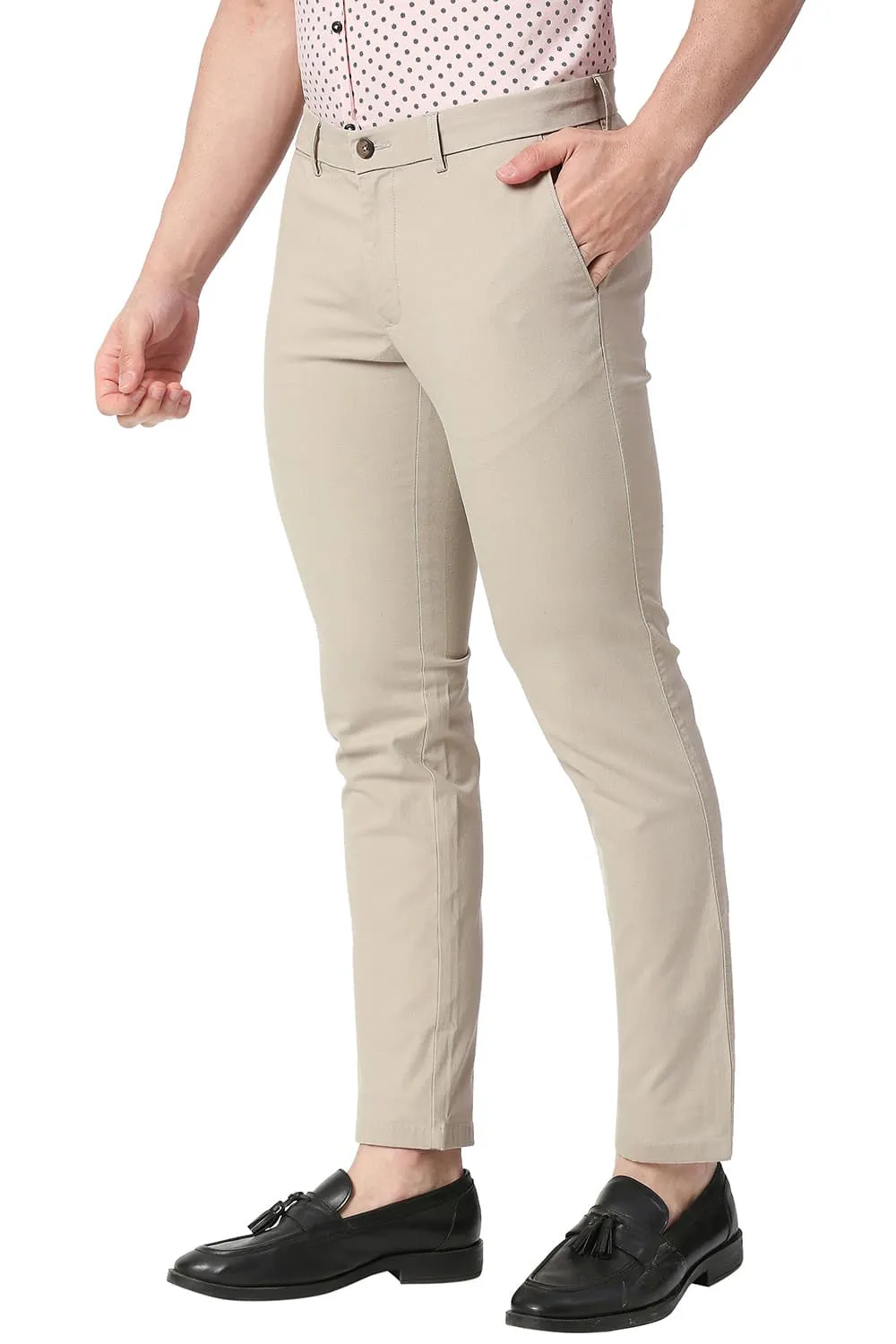 Skinny Fit Cotton Stretch Trousers