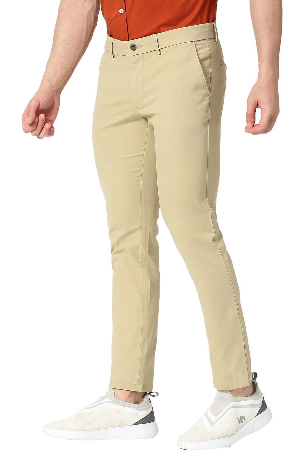 Skinny Fit Cotton Stretch Trousers