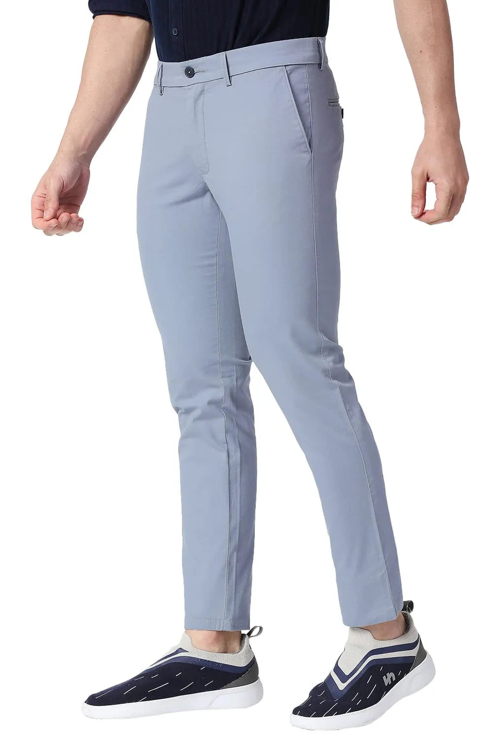 Skinny Fit Cotton Stretch Trousers