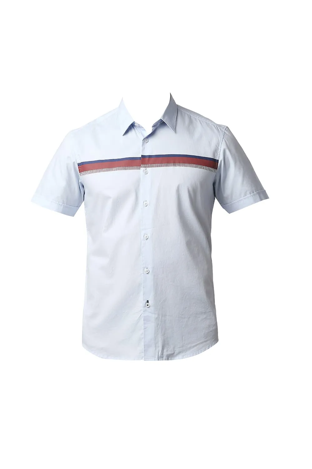 Slim Fit Oxford Stripe Halfsleeves Shirt