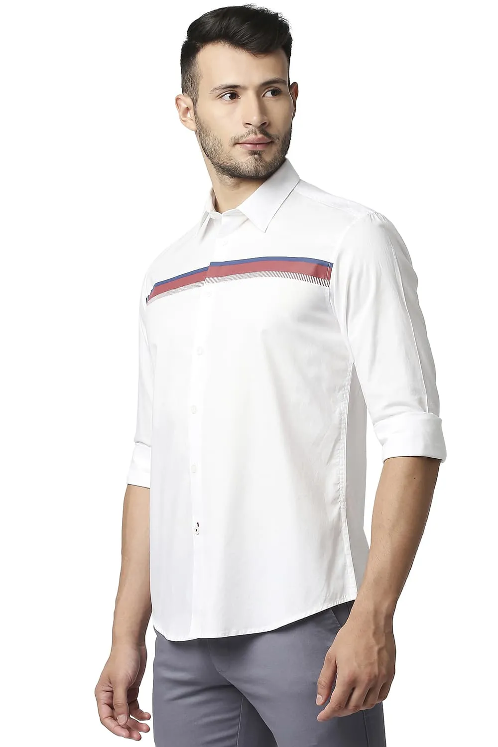 Slim Fit Oxford Stripe Shirt