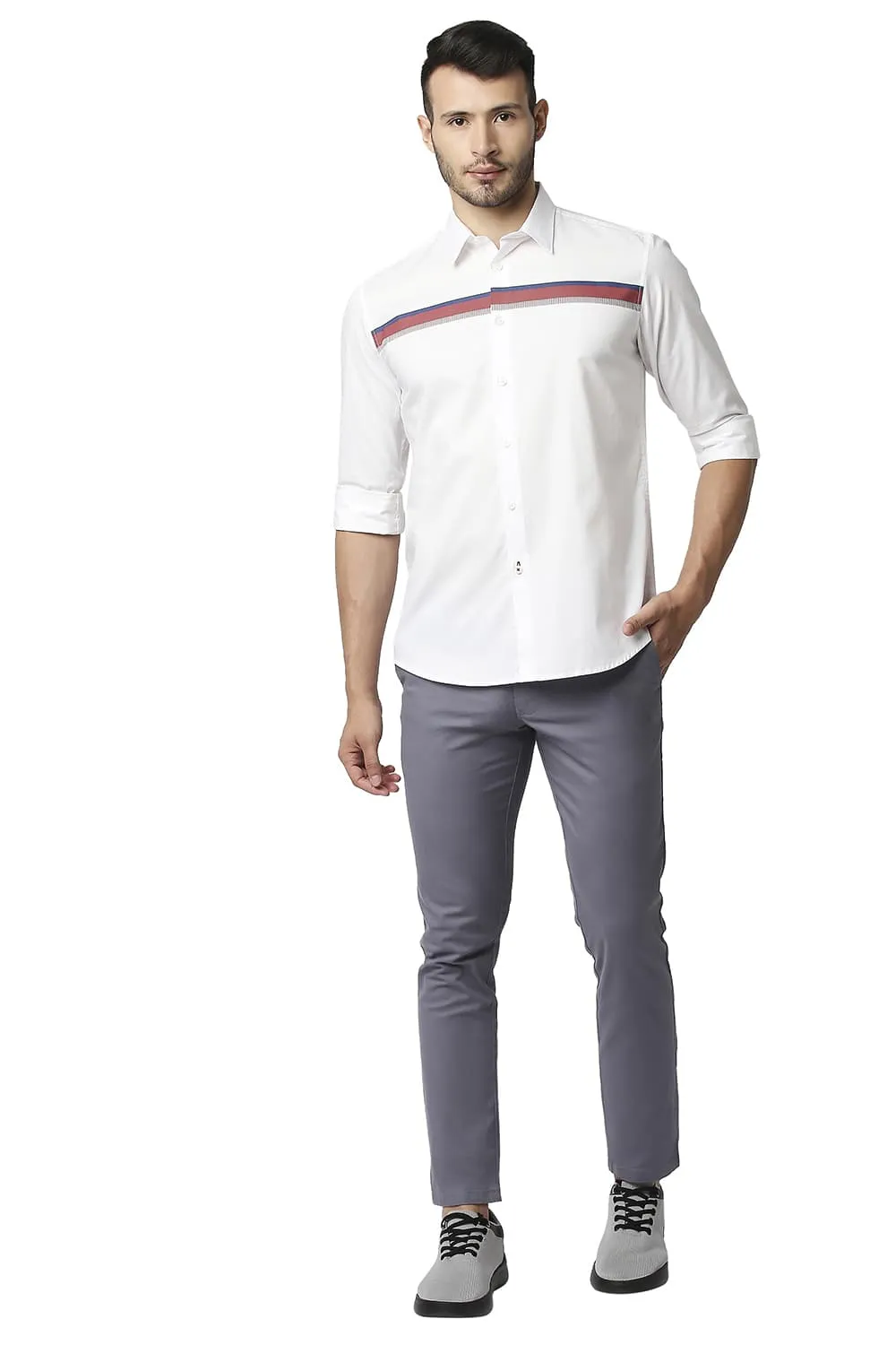 Slim Fit Oxford Stripe Shirt