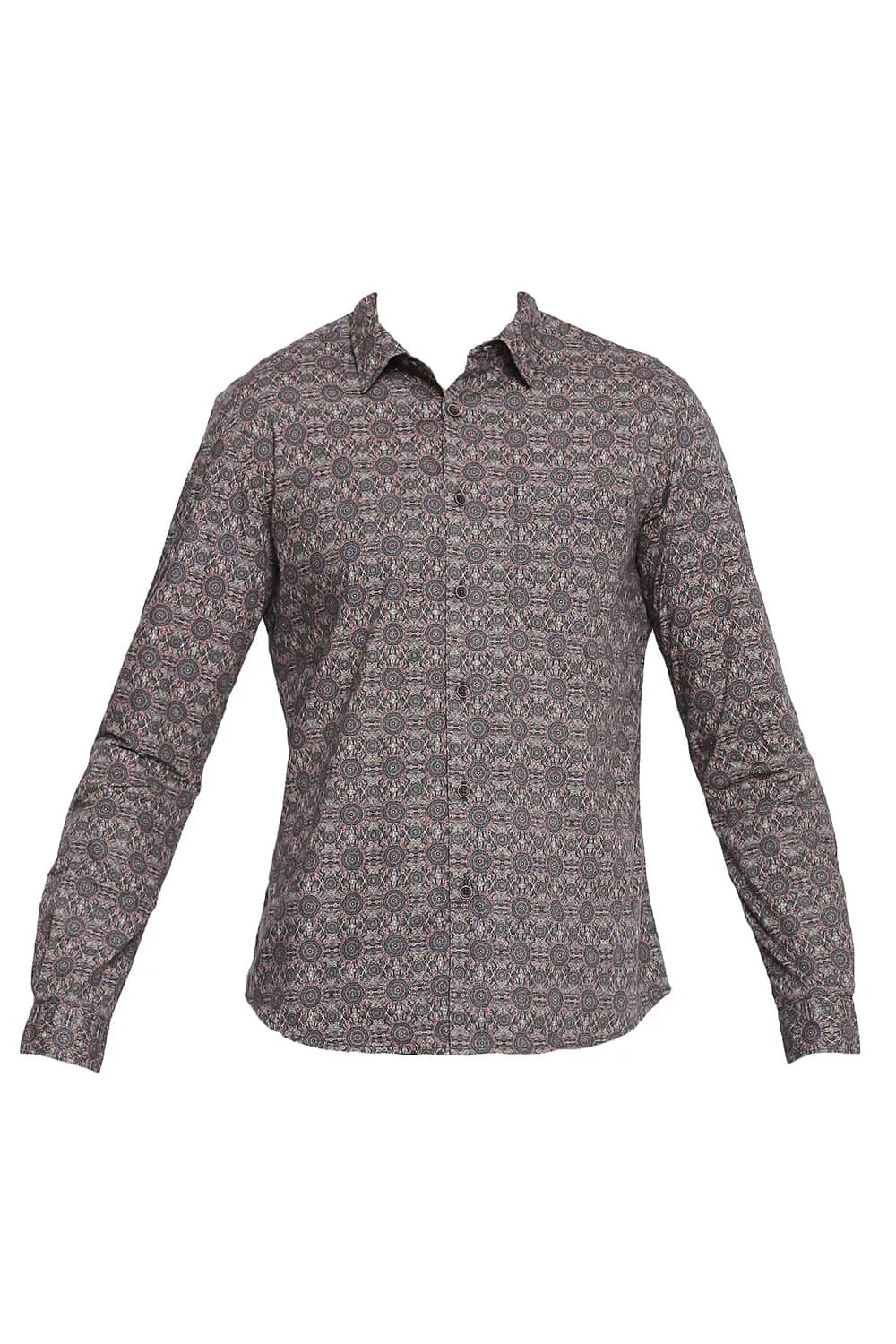 Slim Fit Poplin Digital Printed Shirt