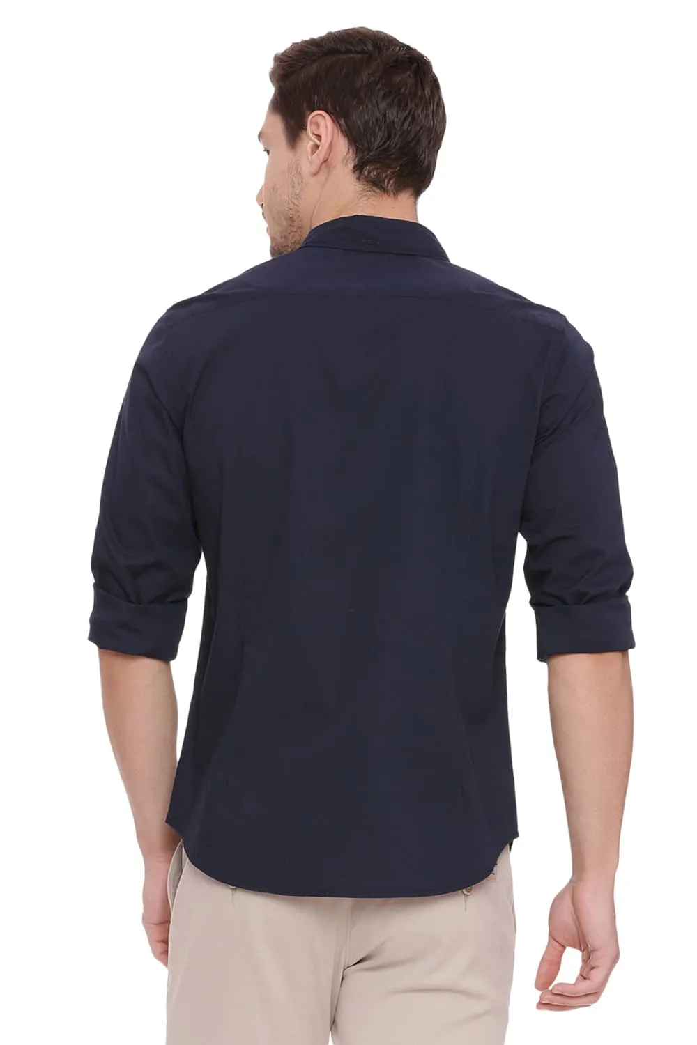 Slim Fit Poplin Stretch Shirt