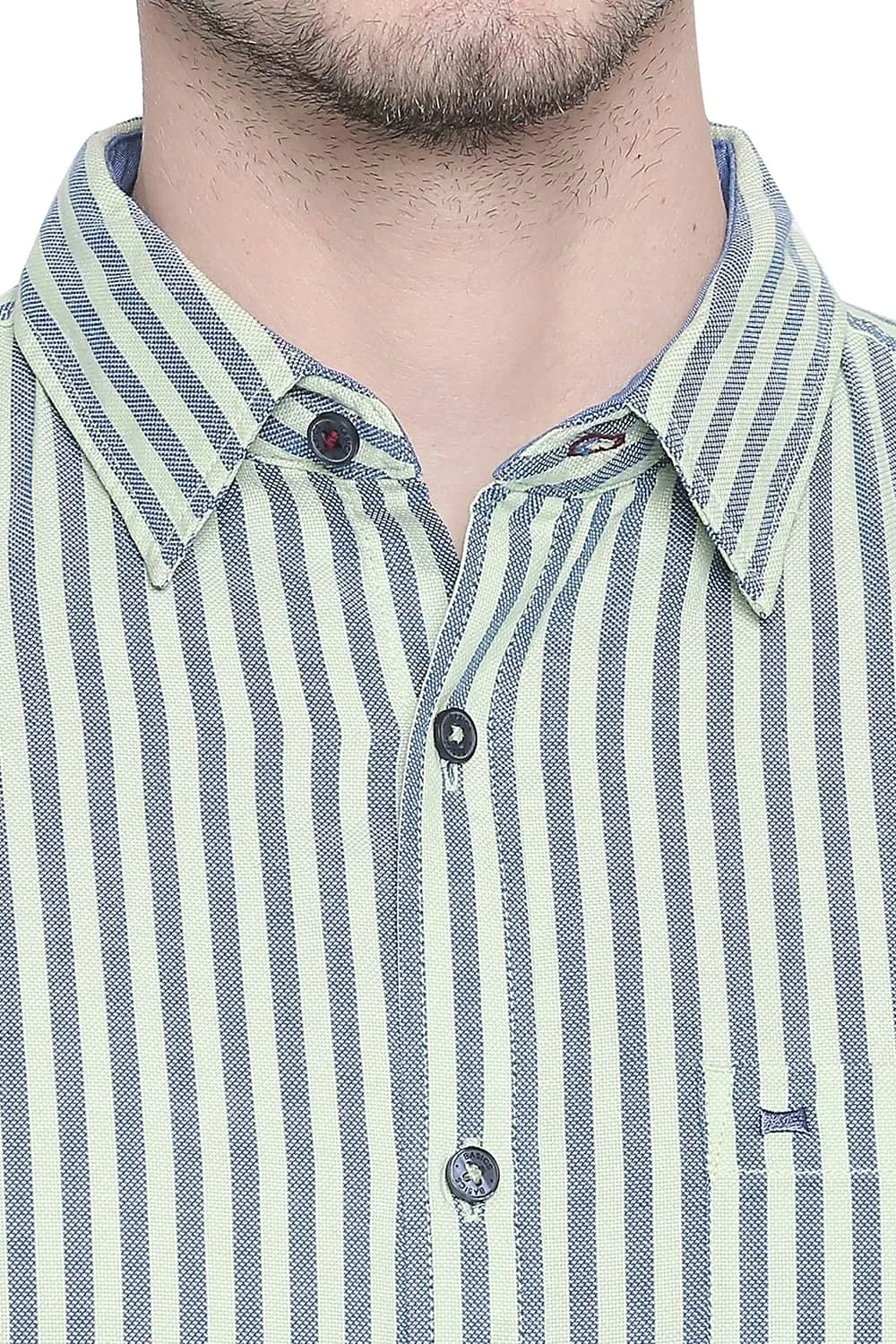 Slim Fit Royal Oxford Stripes Shirt