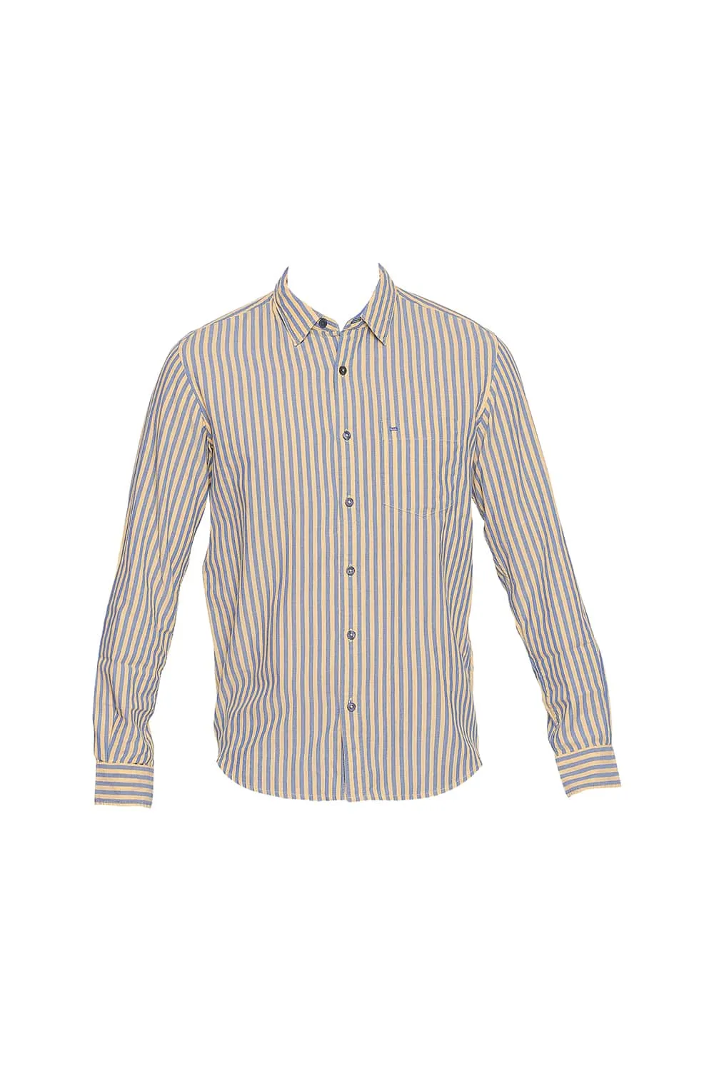 Slim Fit Royal Oxford Stripes Shirt