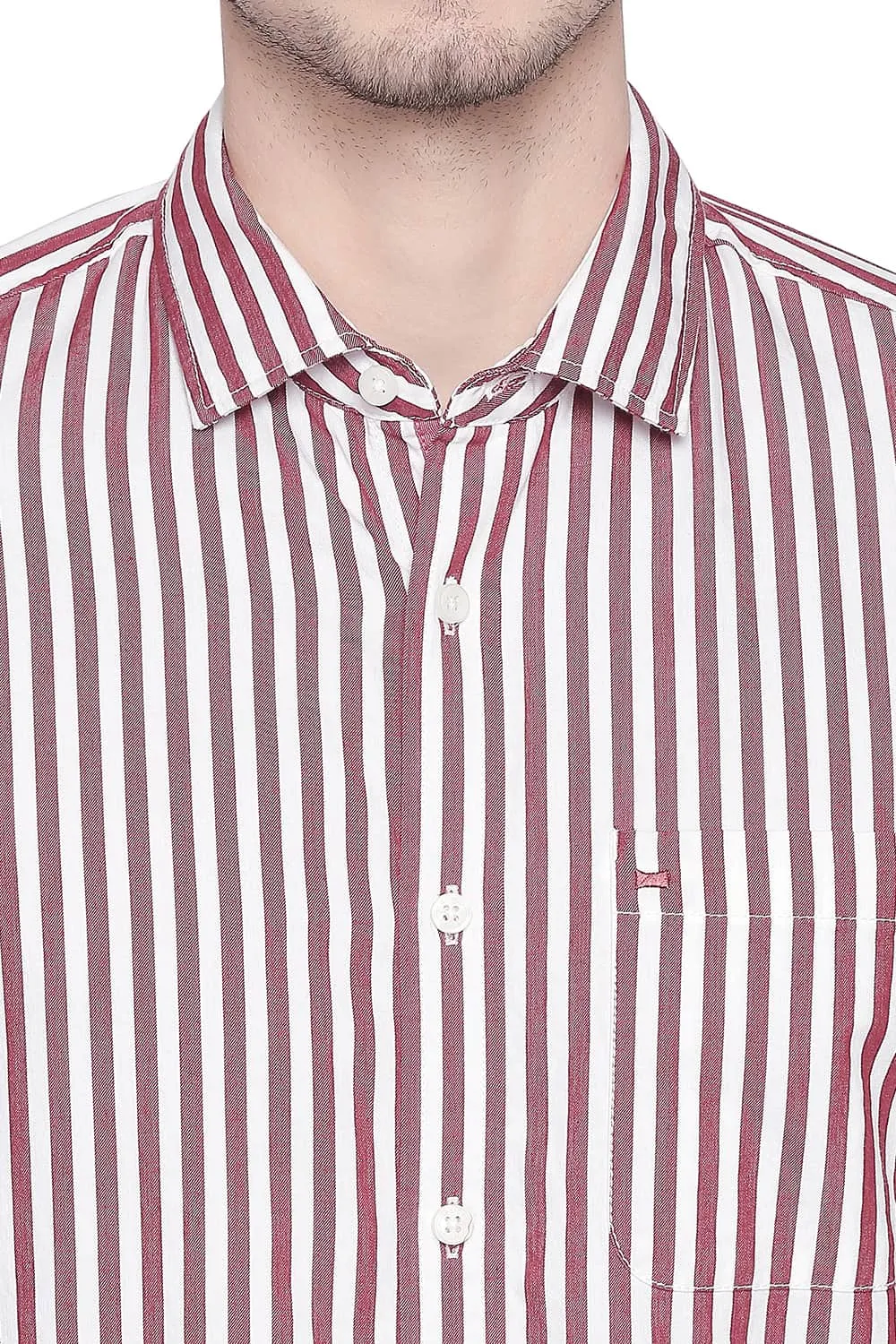 Slim Fit Stripe Twill Shirt