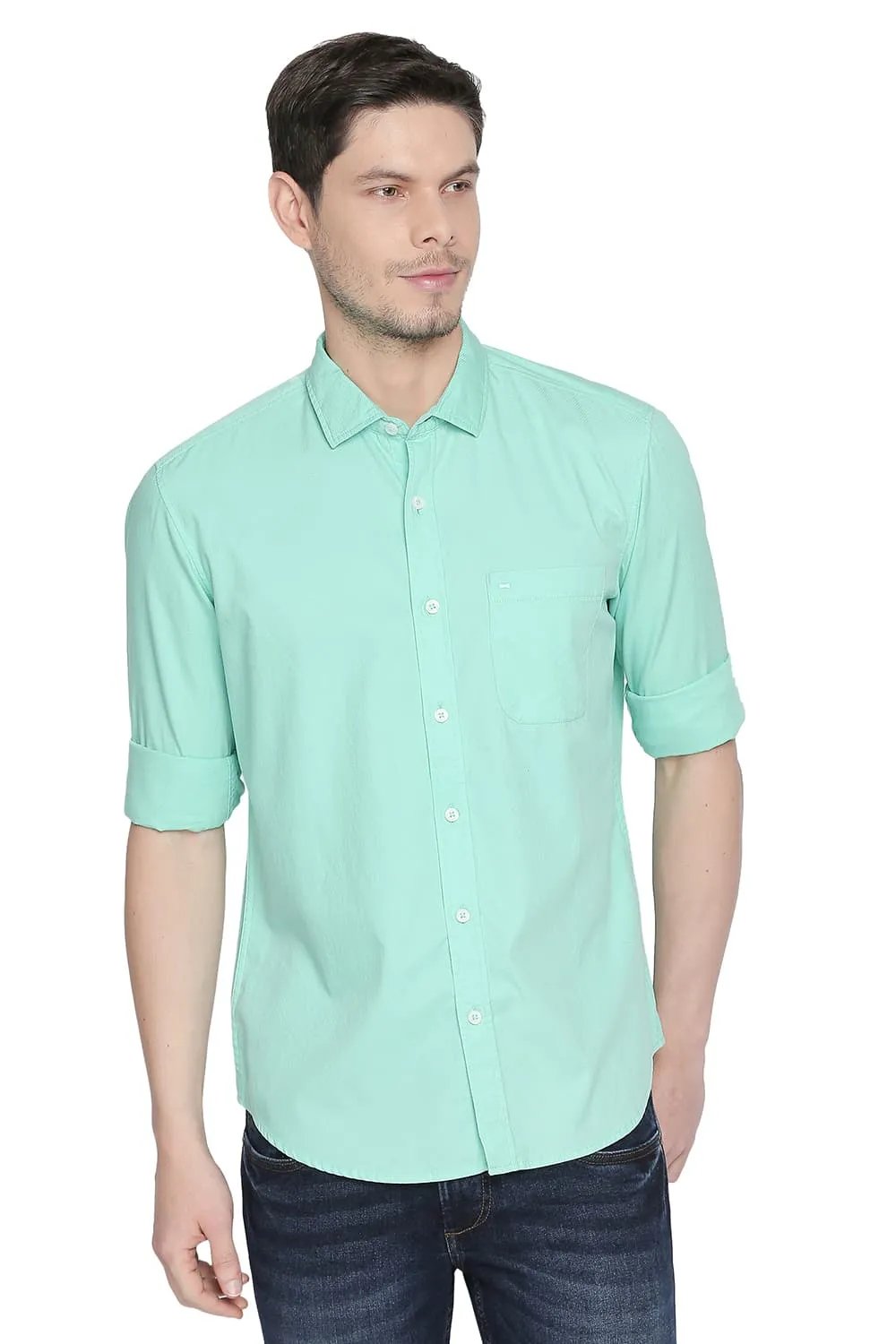 Slim Fit Structure Shirt