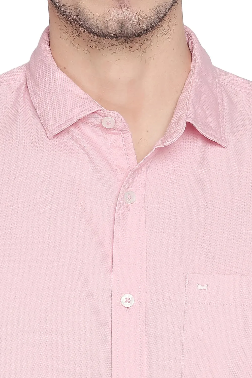 Slim Fit Structure Shirt