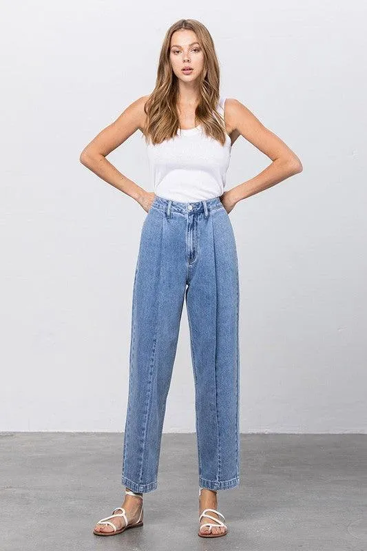 Slouchy Cropped High Waist Jeans