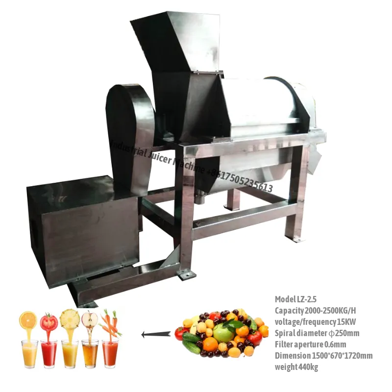 Stainless Steel Fruits&Vegetable Screw Juice Extractor Spiral Juicing Machine