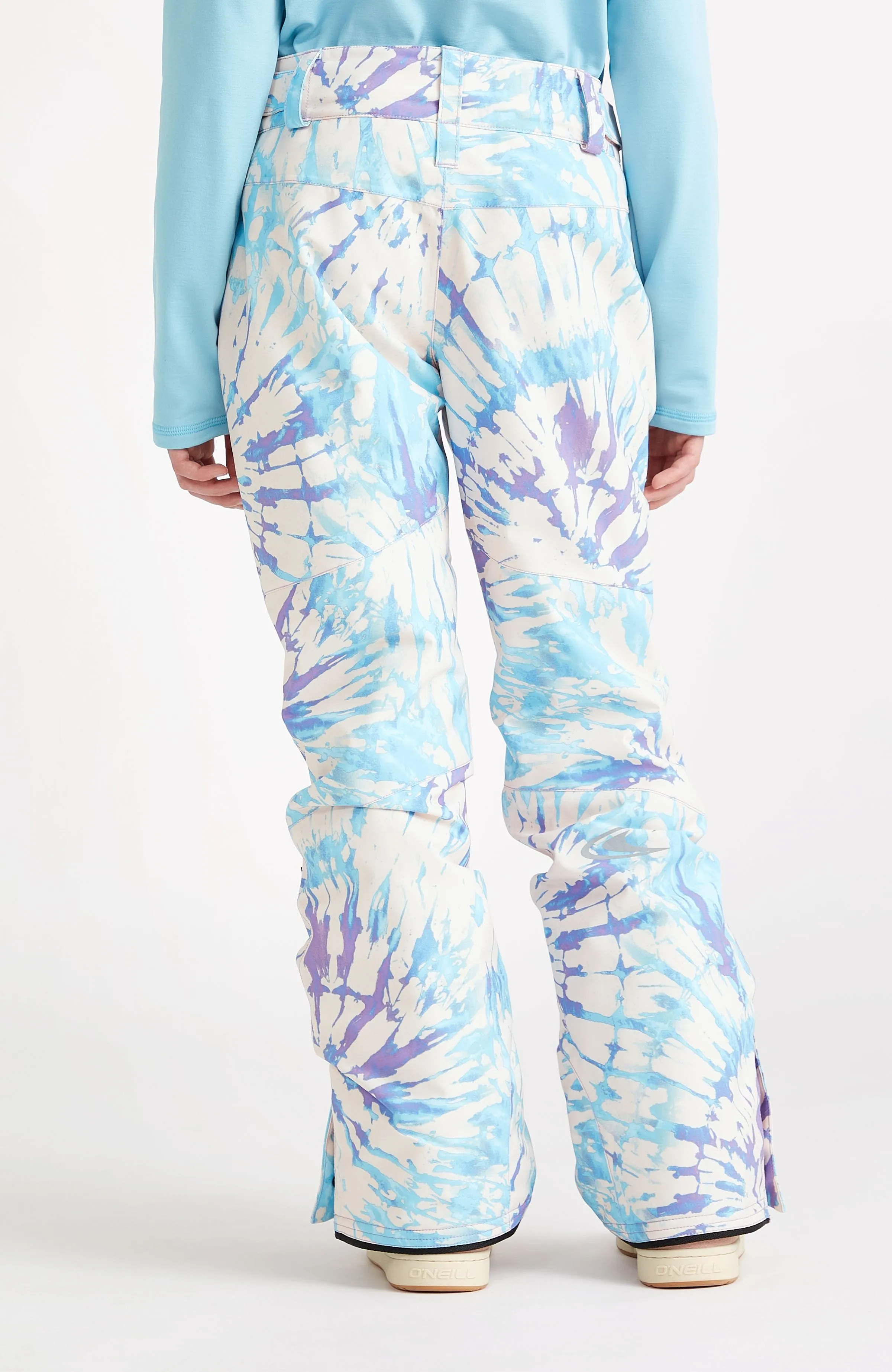 Star Printed Snow Pants | Pink Tie Dye