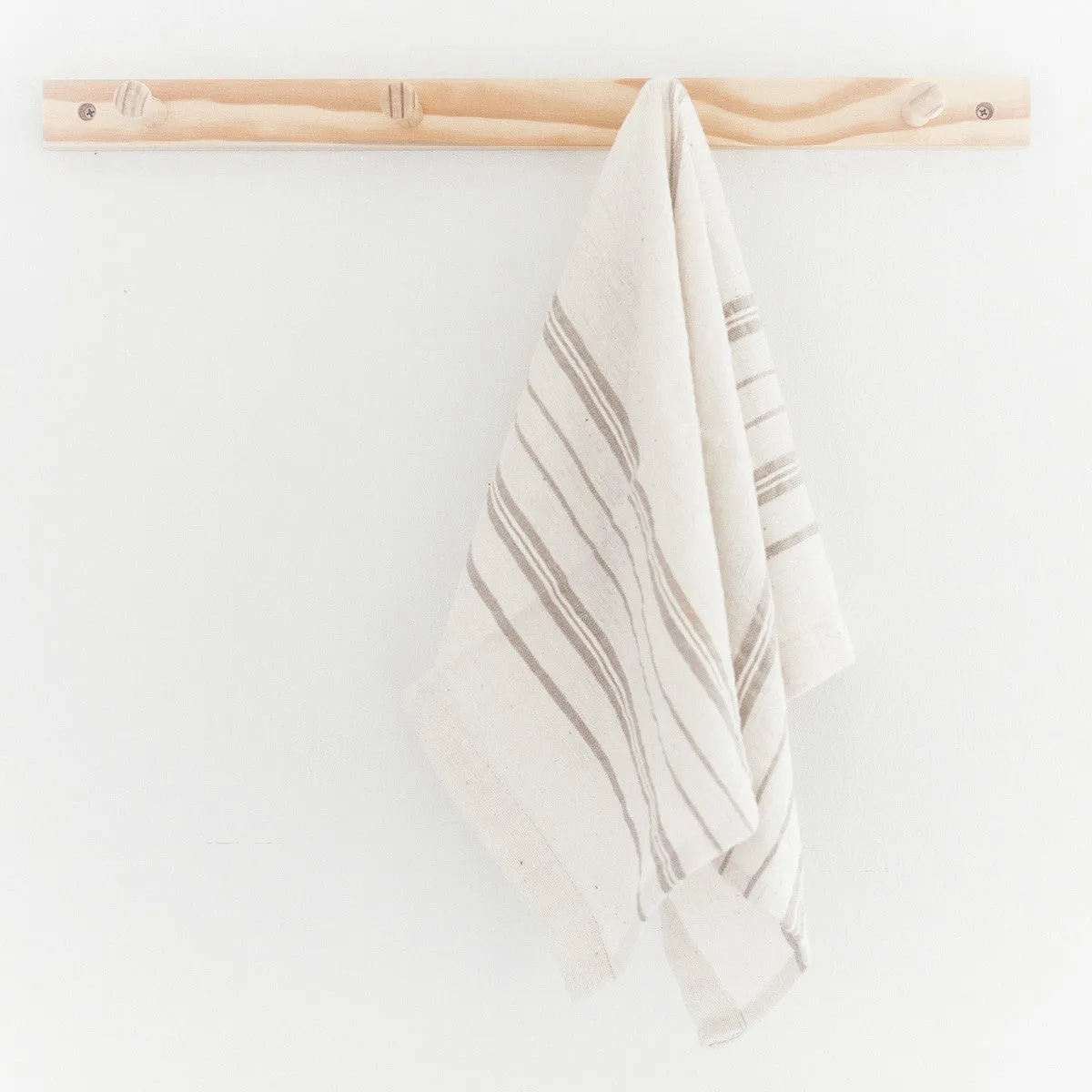 Stone Striped Tea Towel