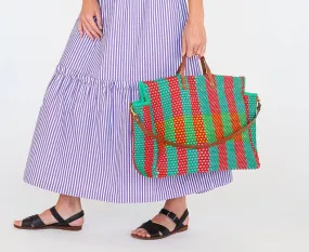 Summer Plaid Simple Tote