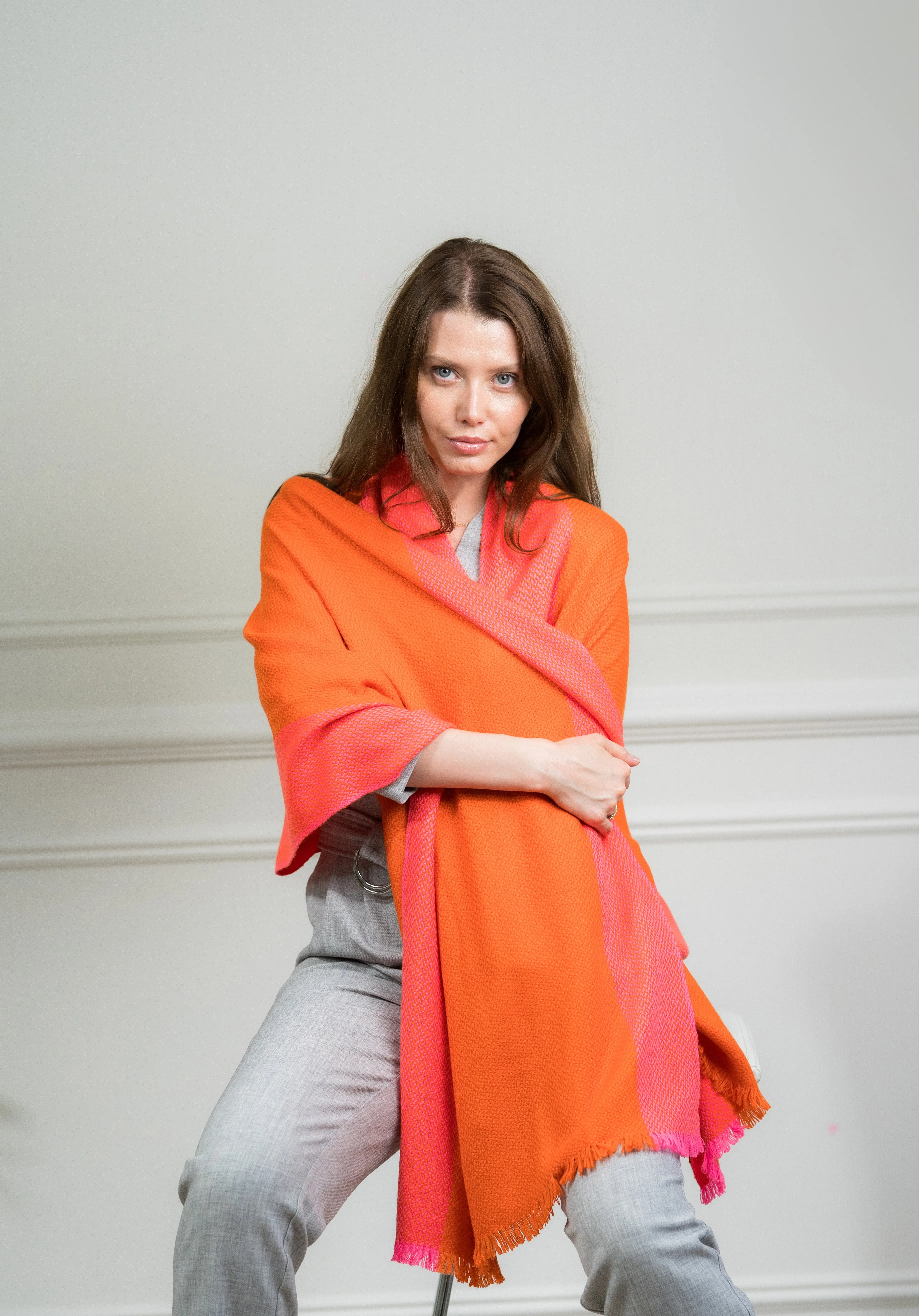 Tangerine Meera Double Block Wrap