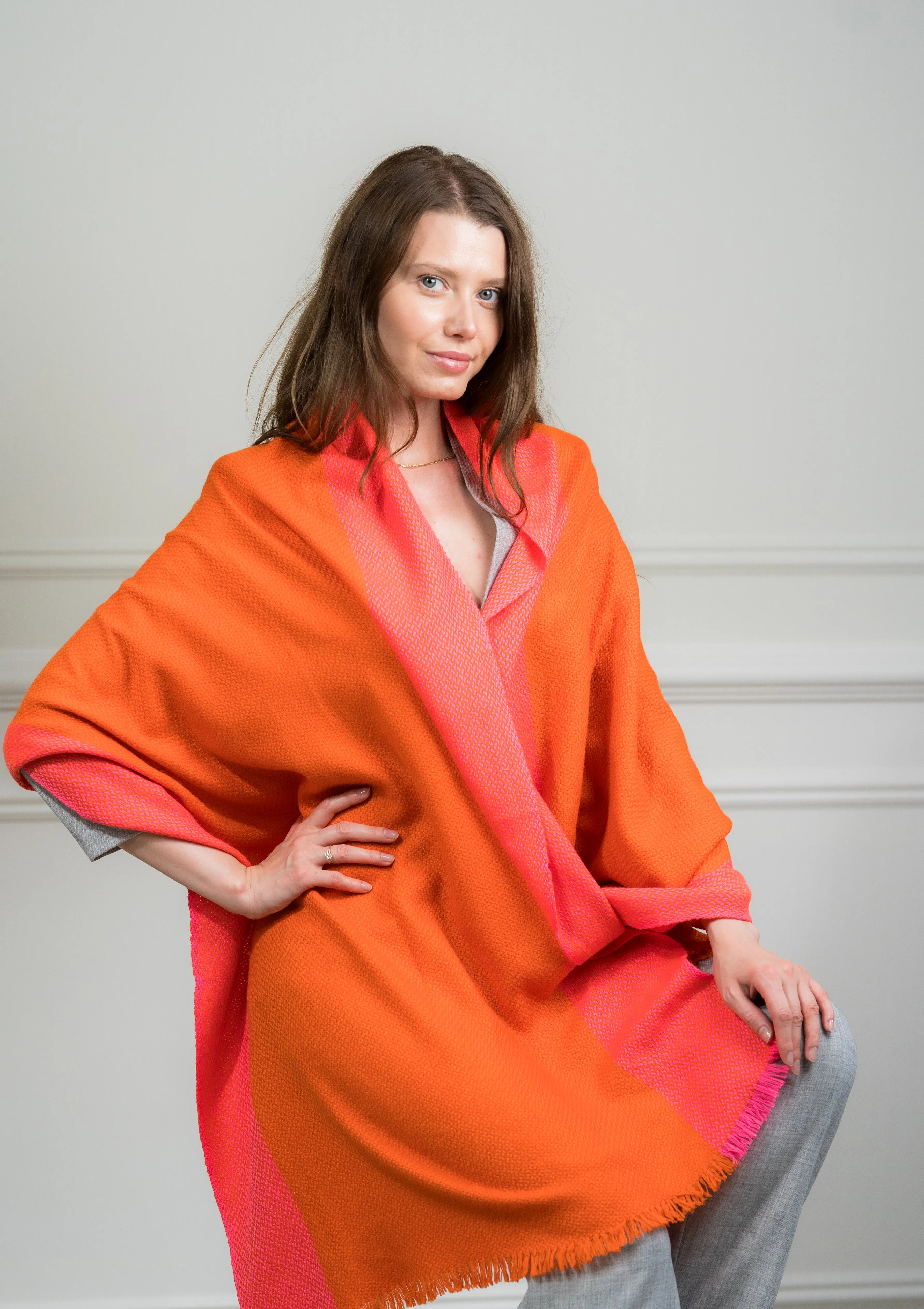 Tangerine Meera Double Block Wrap