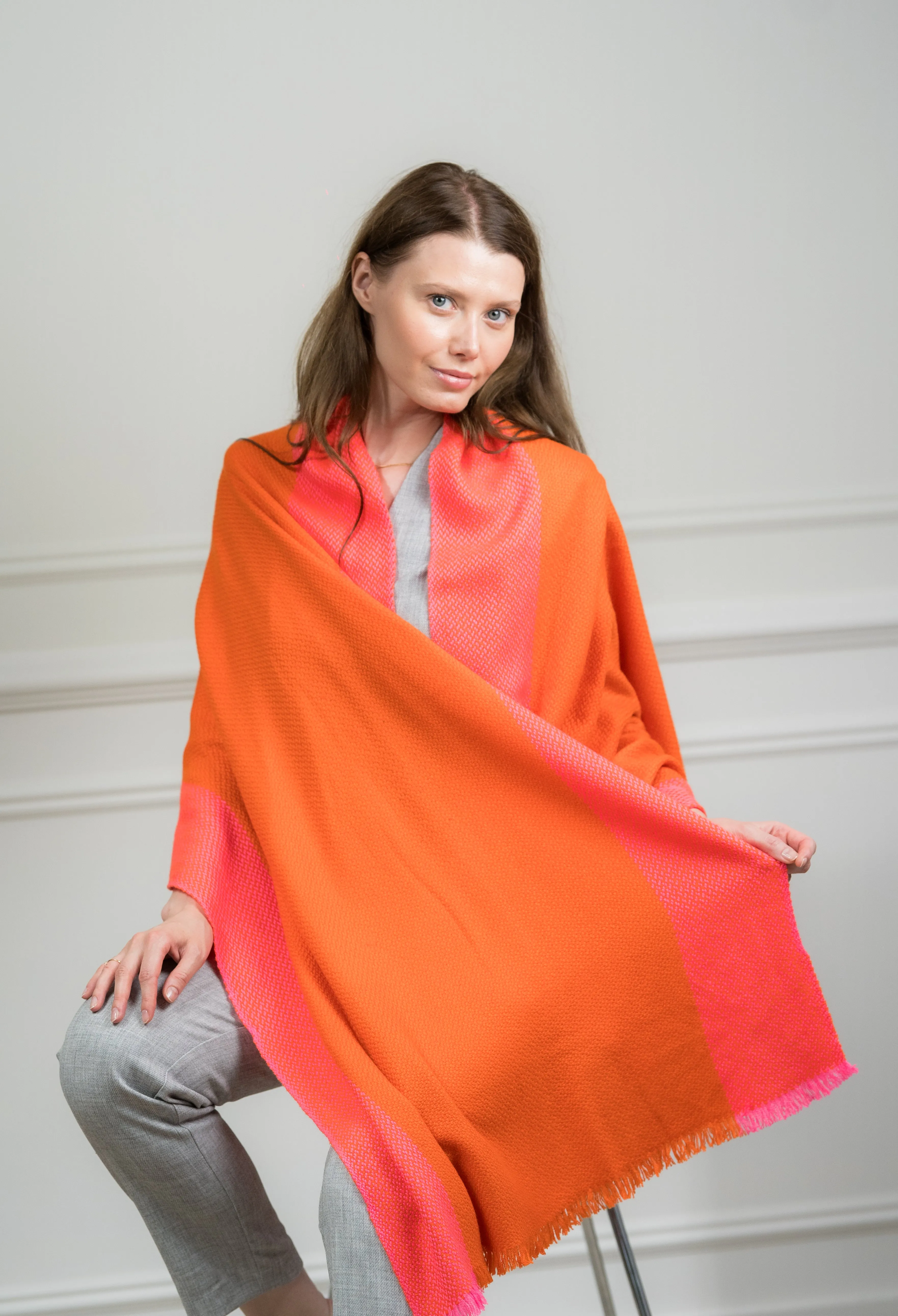 Tangerine Meera Double Block Wrap