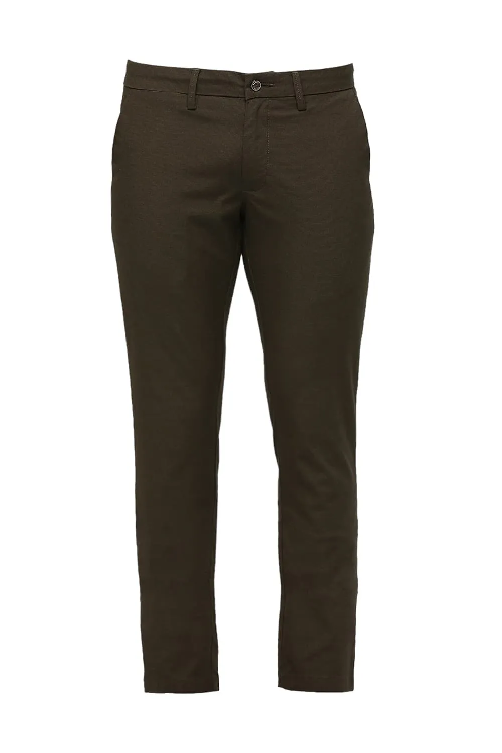 Tapered Fit Cotton Ployester Stretch Dobby Trousers