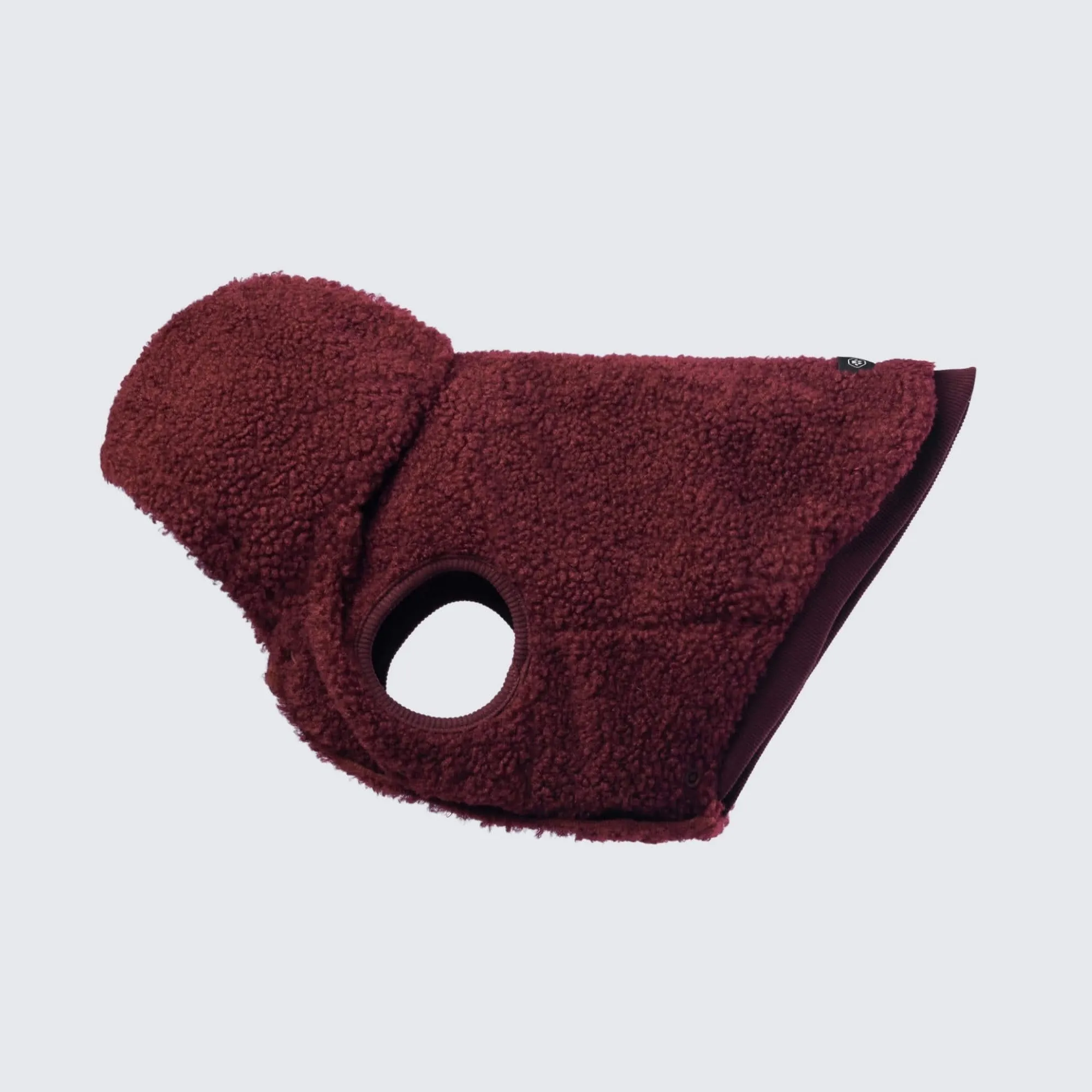 Teddy Sherpa Dog Jacket - Maroon