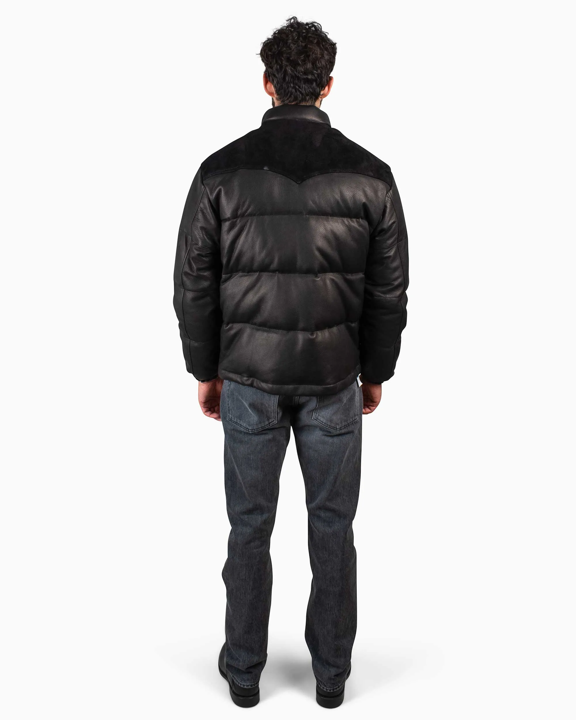 The Real McCoy's MJ20119 Deerskin Down Jacket (Black)