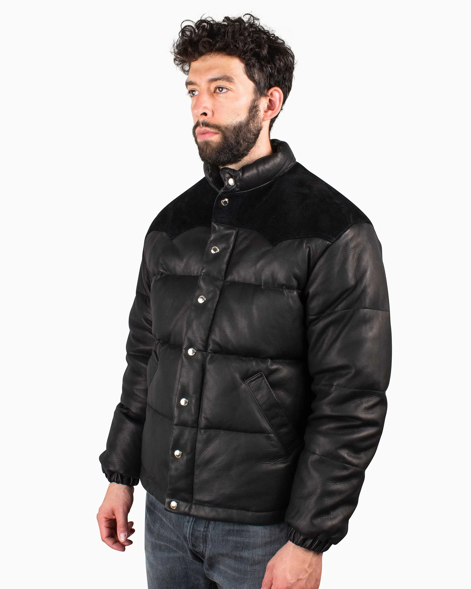 The Real McCoy's MJ20119 Deerskin Down Jacket (Black)