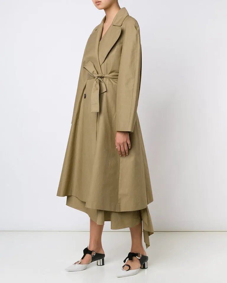 TOME Embroidered Tailored Trench Coat - FINAL SALE