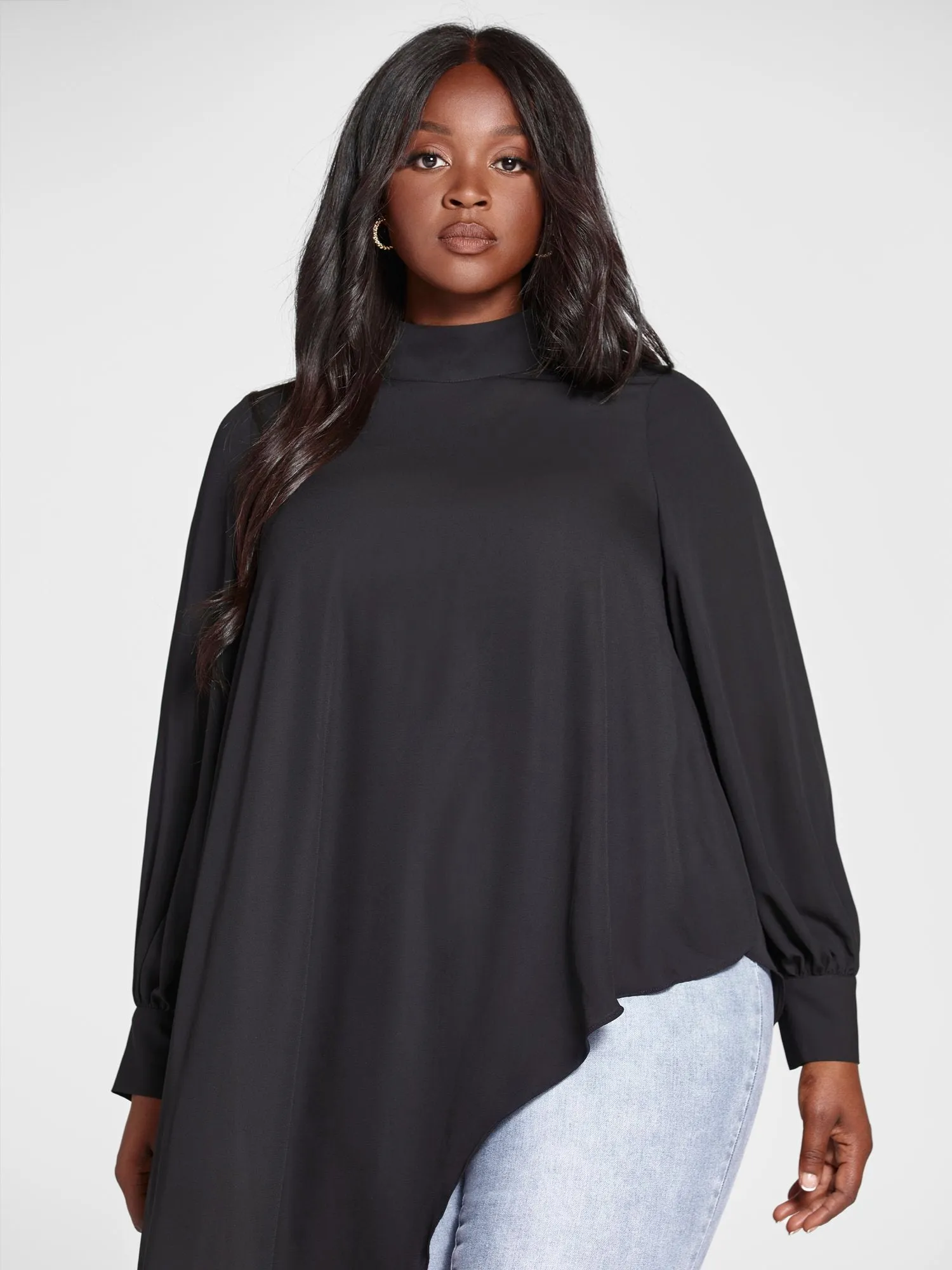 Tonya Asymmetrical Hem Top